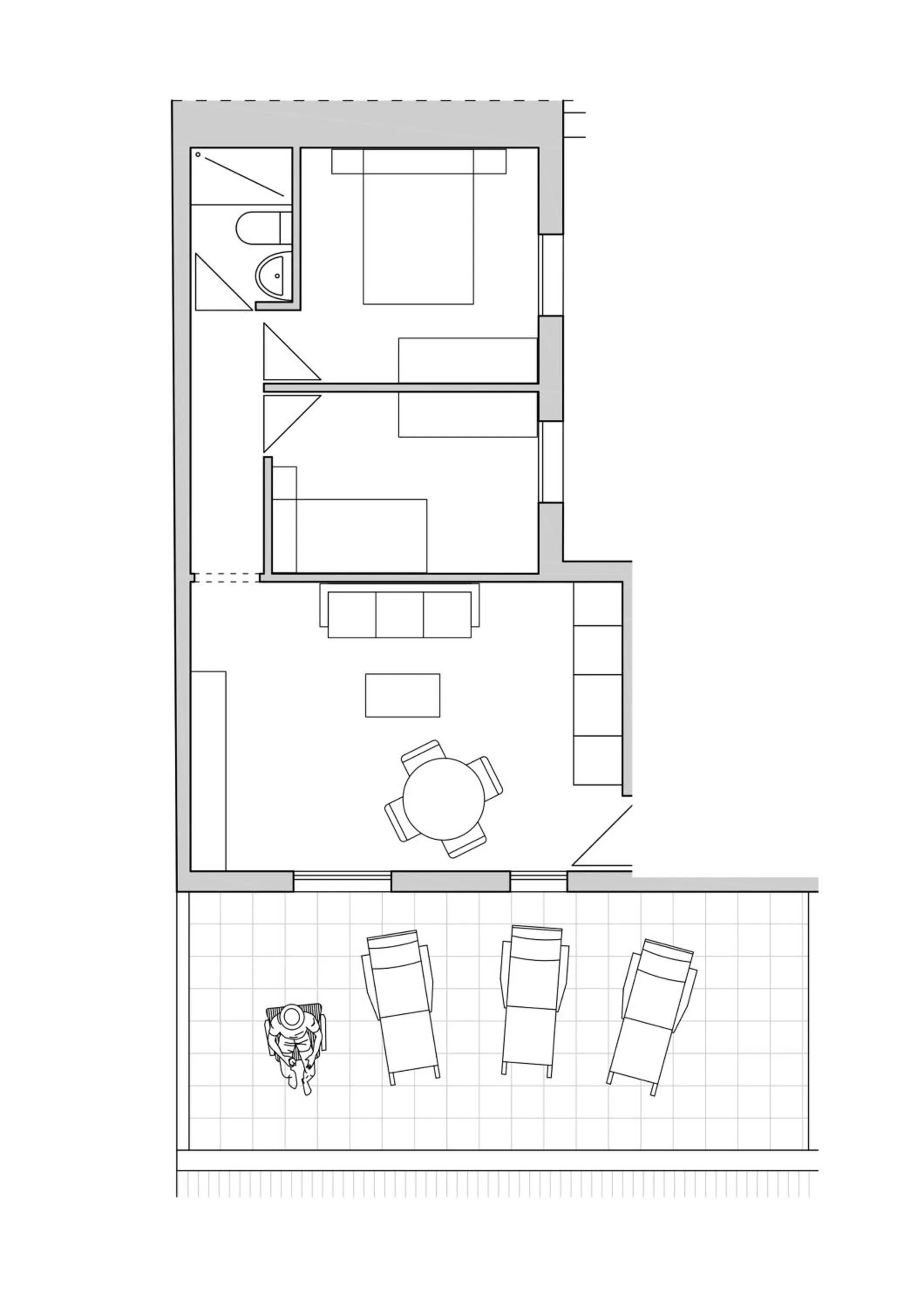 Floor plan in Suites Casa San Mateo