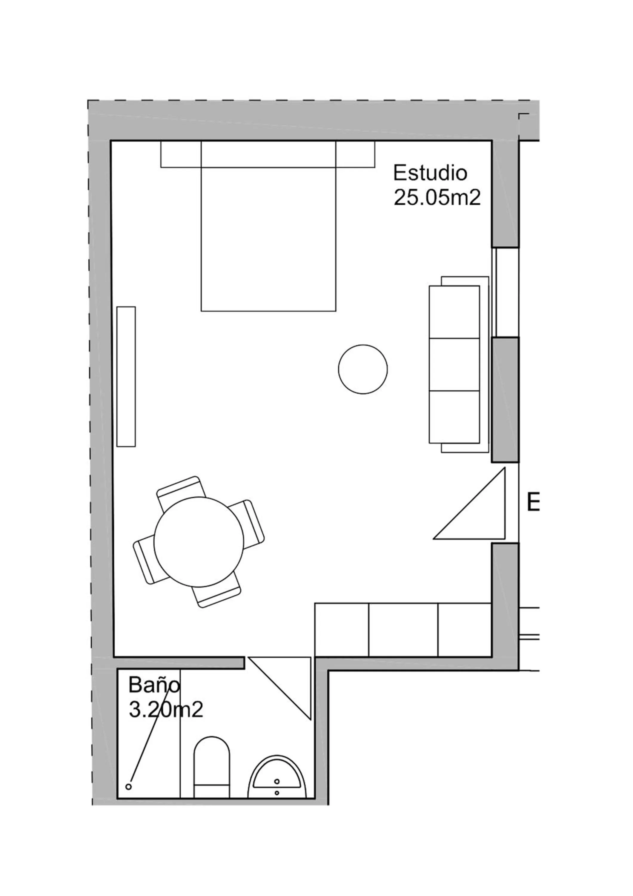 Floor plan in Suites Casa San Mateo