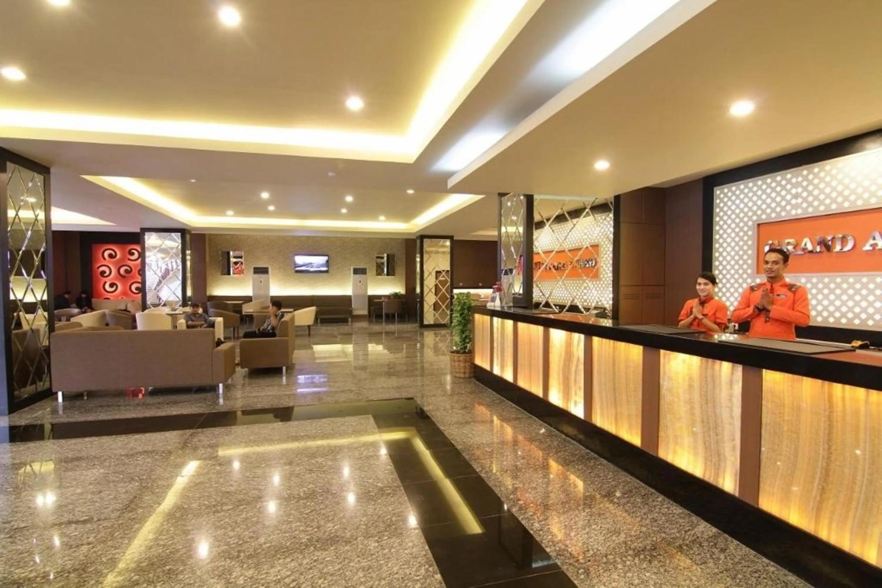 Lobby or reception in Grand Asia Hotel