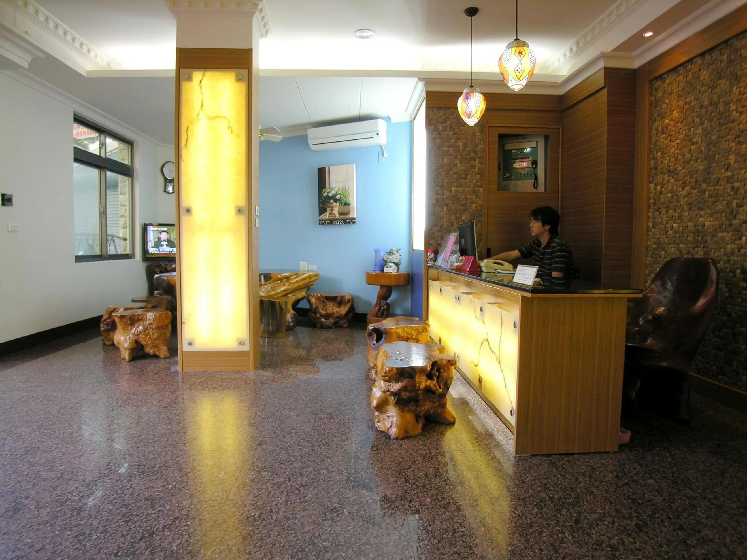 Lobby or reception in 墾丁大街Kenting Night Market-福賓別館 Fu Bin Inn免費停車
