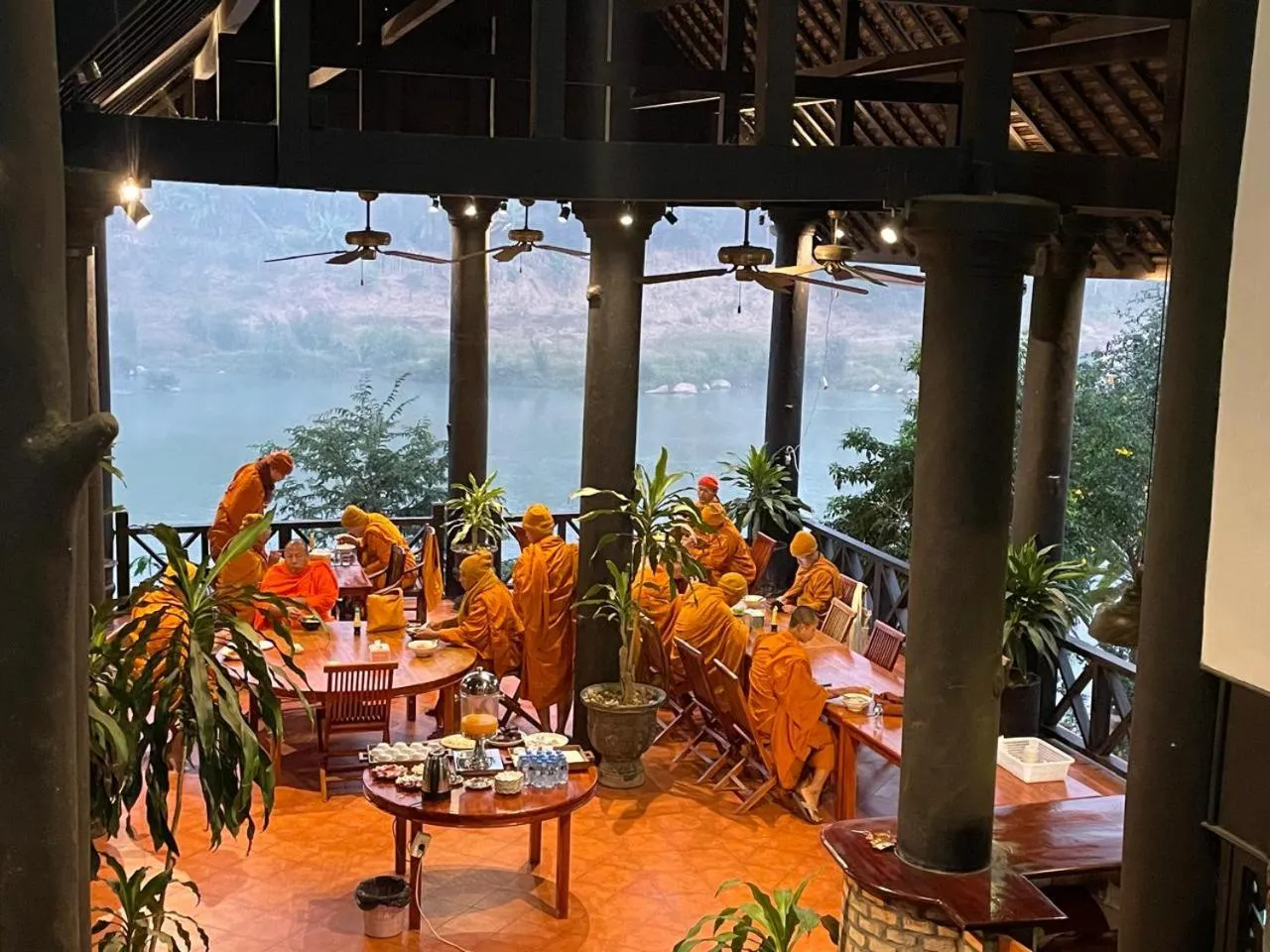 Restaurant/places to eat in Namkhan View Luangprabang Resort