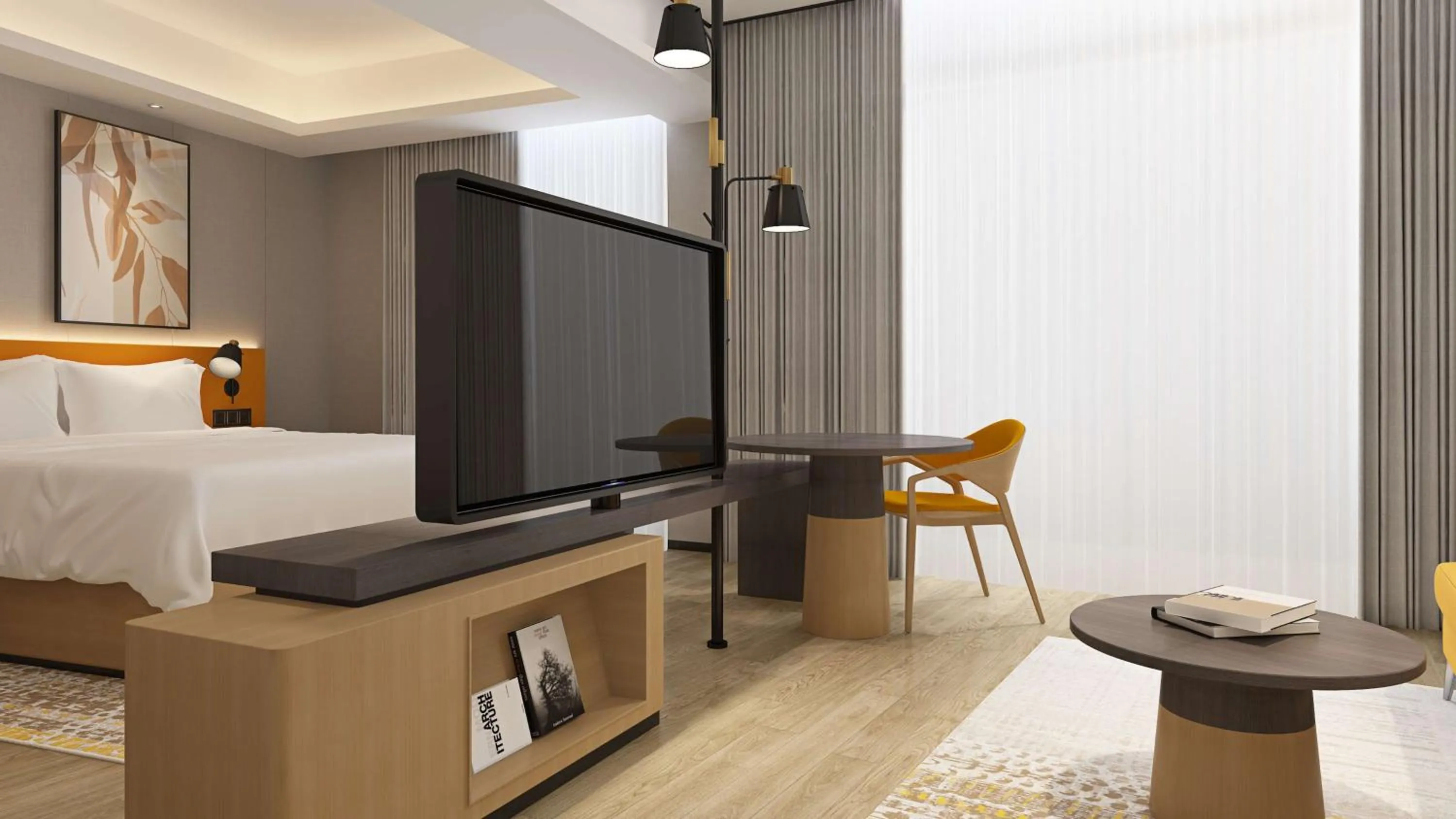 Bedroom, Bed in Hilton Garden Inn Anshan Haicheng