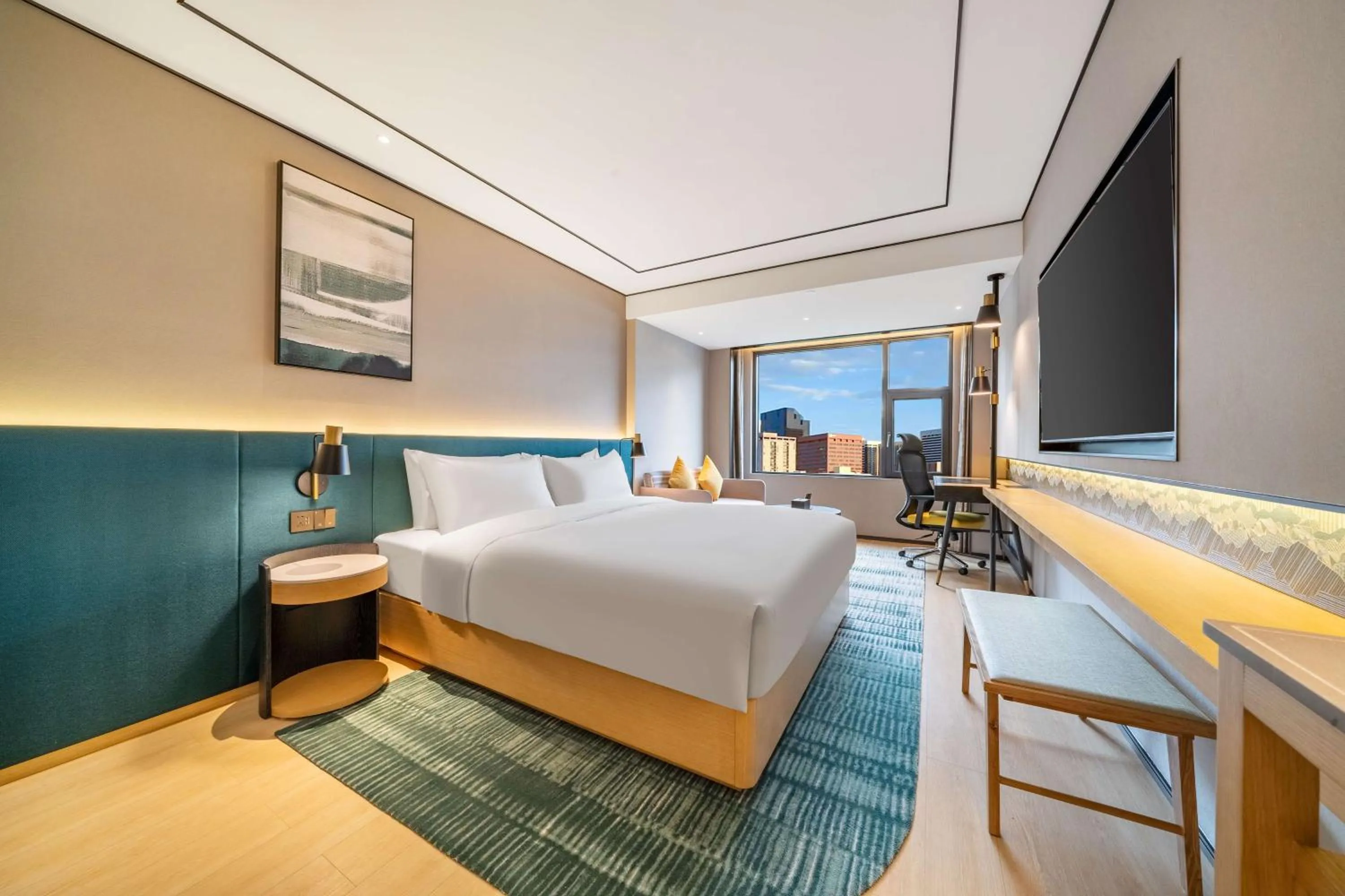 Bedroom, Bed in Hilton Garden Inn Chengdu Kuanzhai Alley