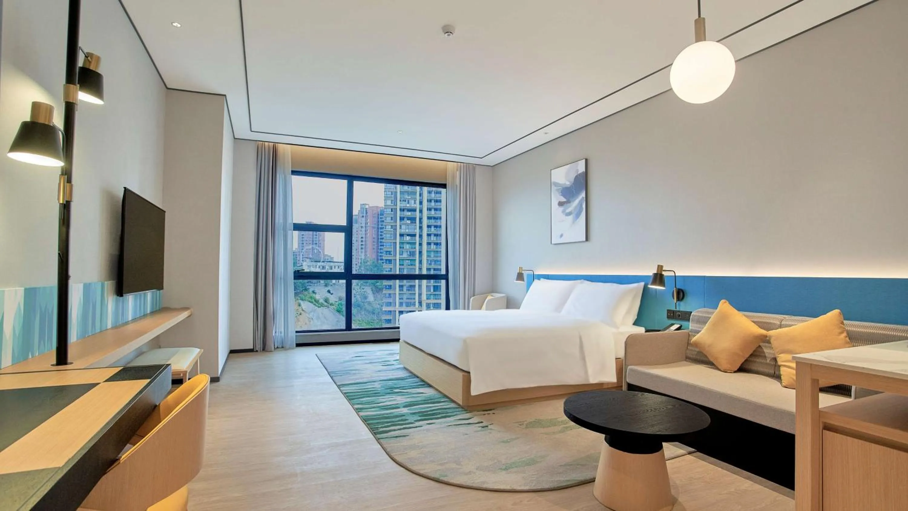 Bed in Hilton Garden Inn Chenzhou Beihu