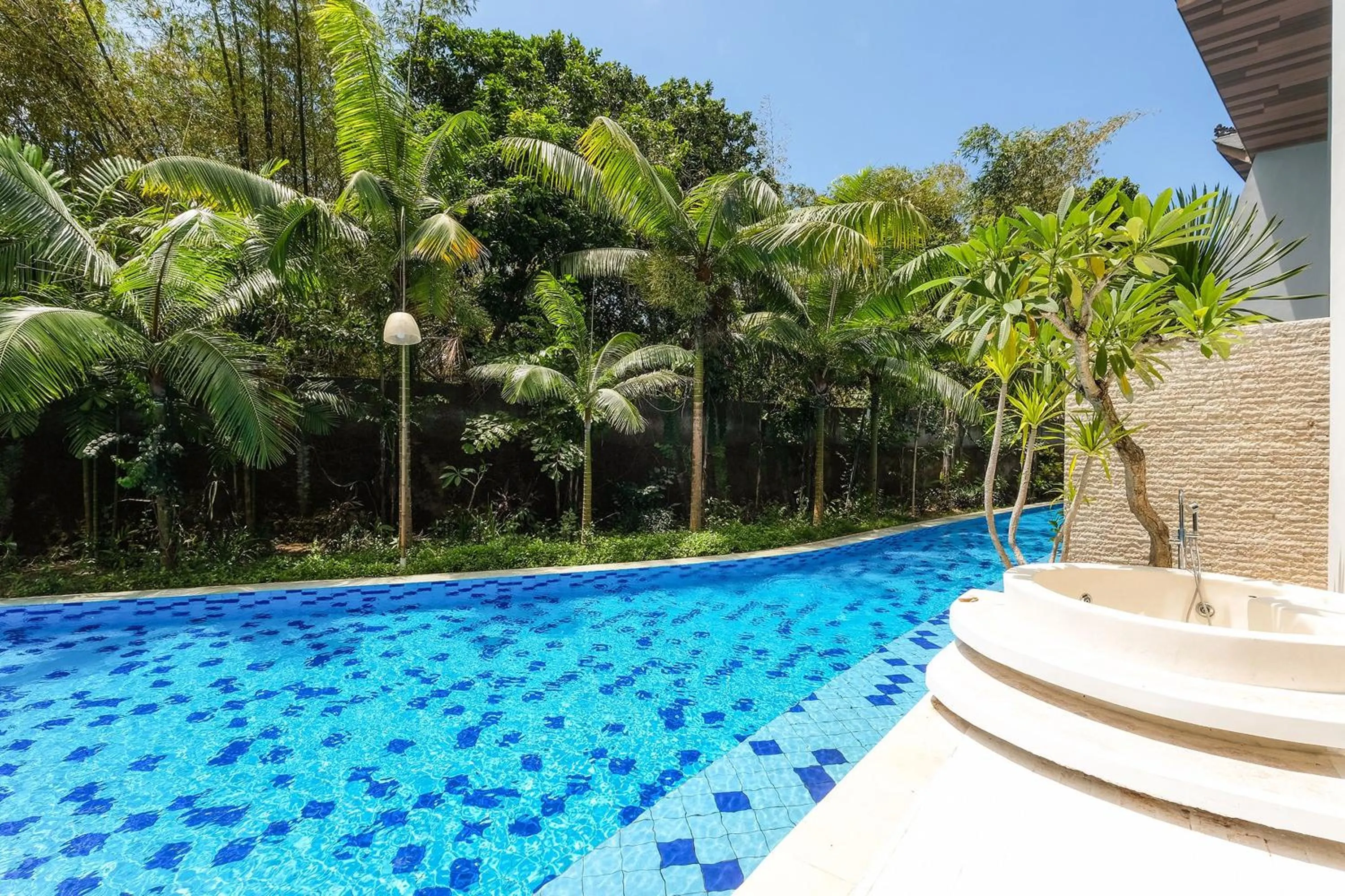 Pool view in Inara Villa
