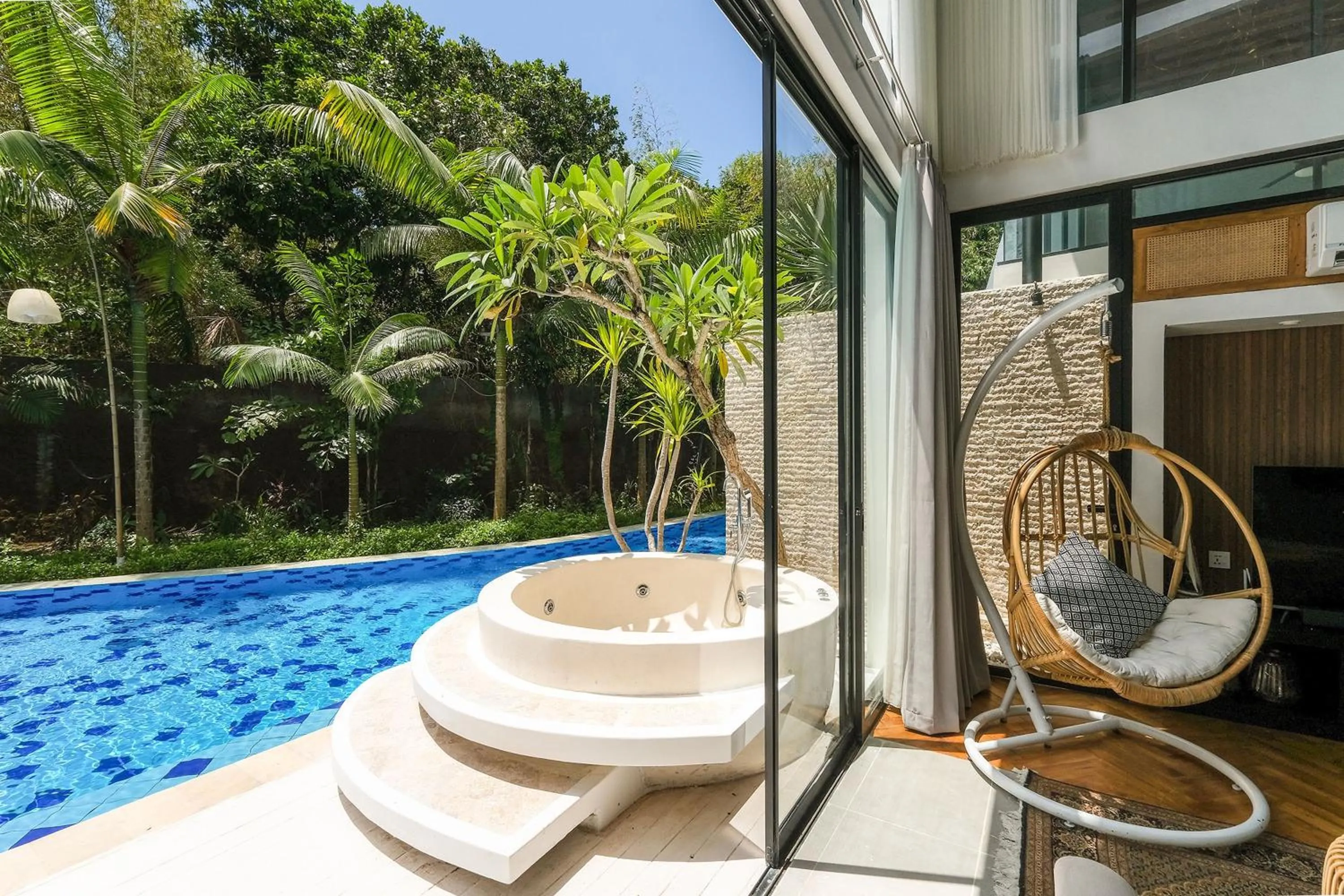 Pool view in Inara Villa