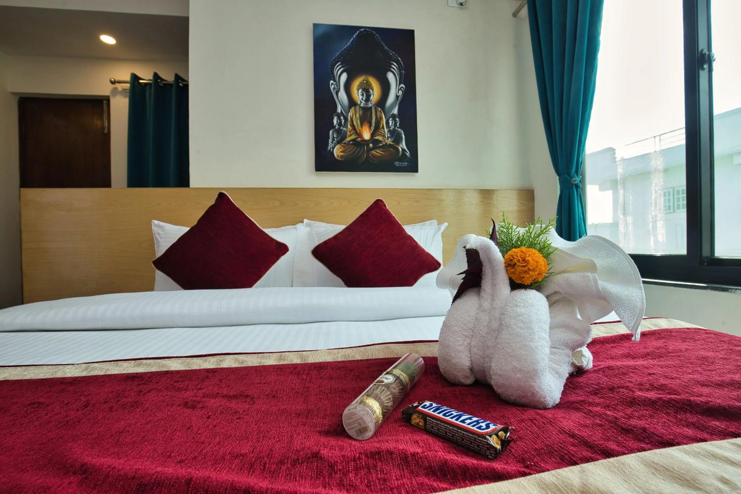 Bed in Hotel Grand View