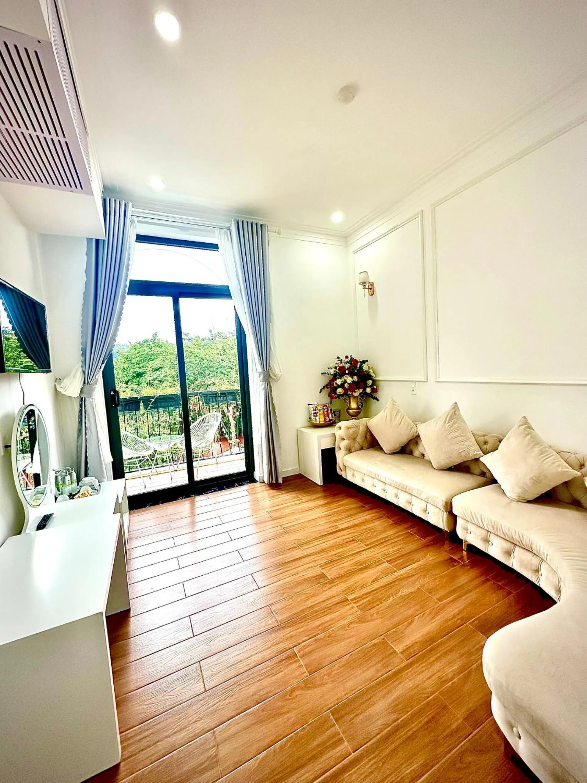 Seating area in Ninh Hoa Garden