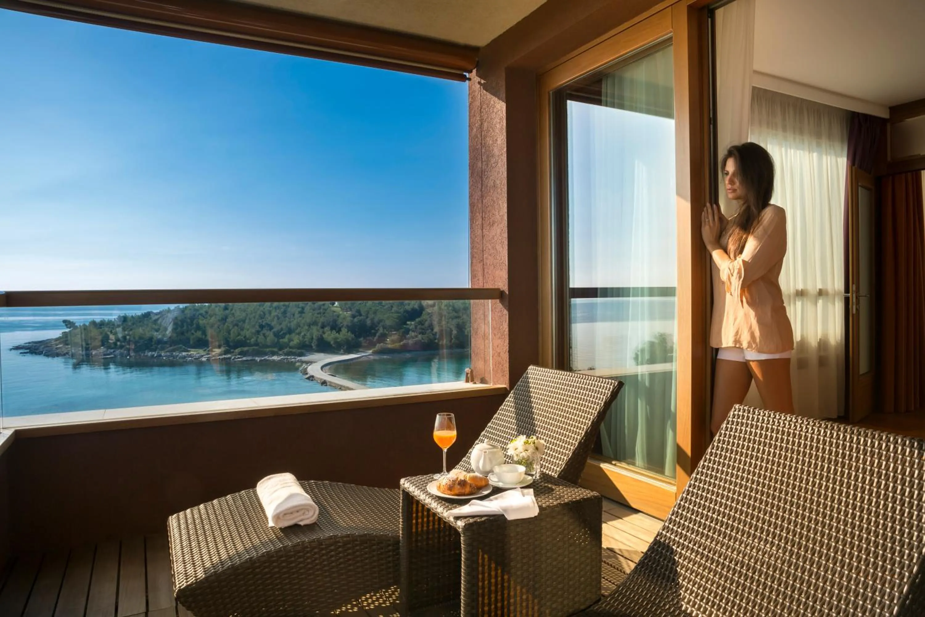 Balcony/Terrace in Maistra Select All Suite Island Hotel Istra