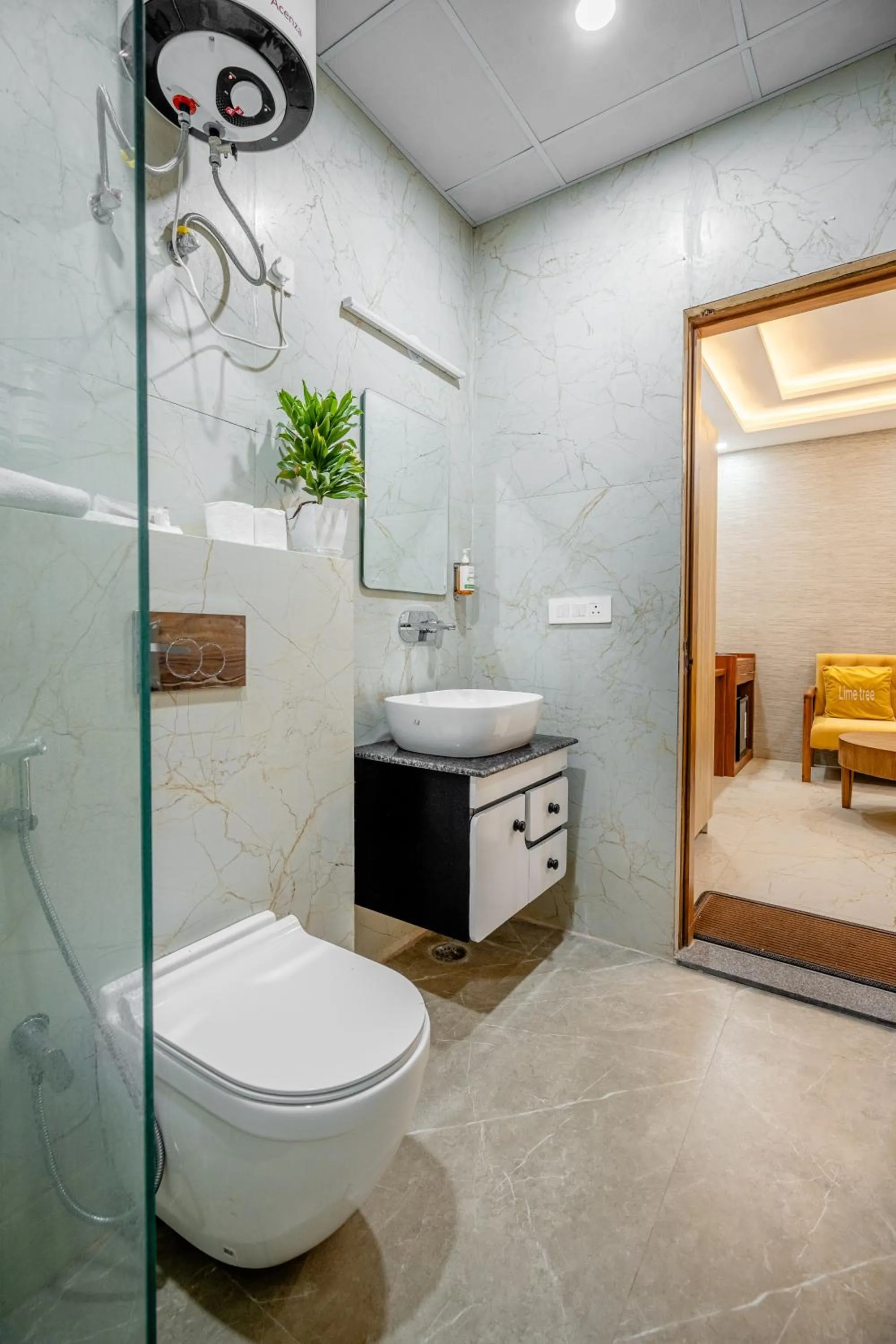 Bathroom in Lime Tree Hotels and Banquet Greater Noida