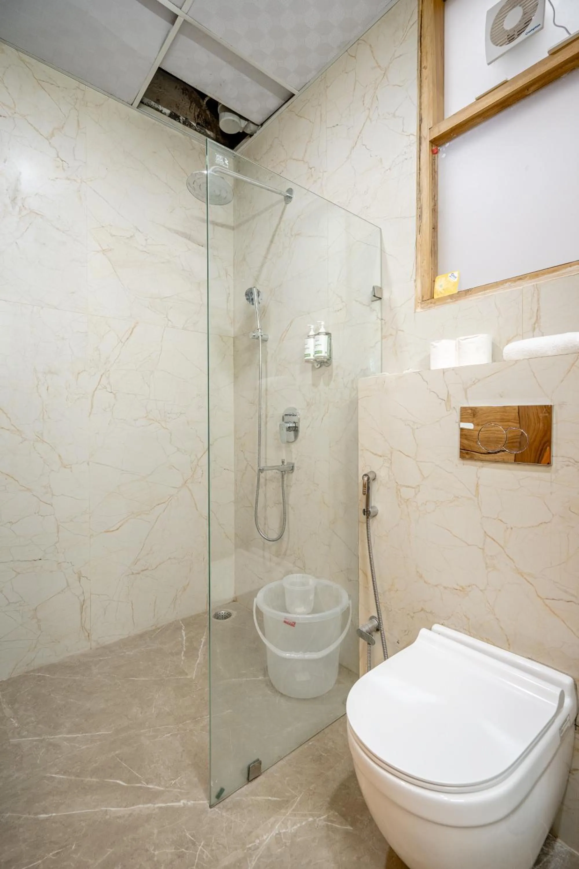Shower in Lime Tree Hotels and Banquet Greater Noida