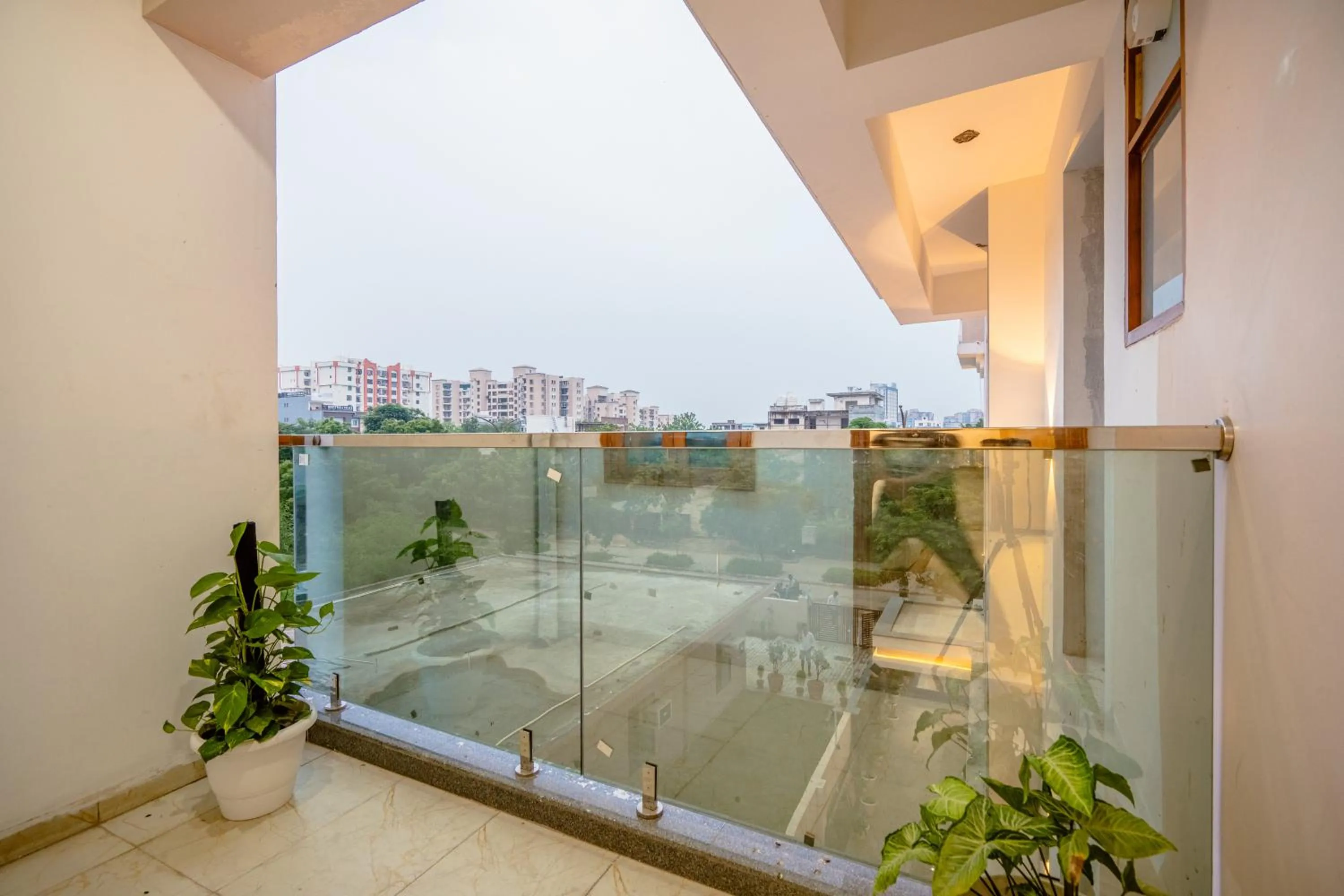 Balcony/Terrace in Lime Tree Hotels and Banquet Greater Noida