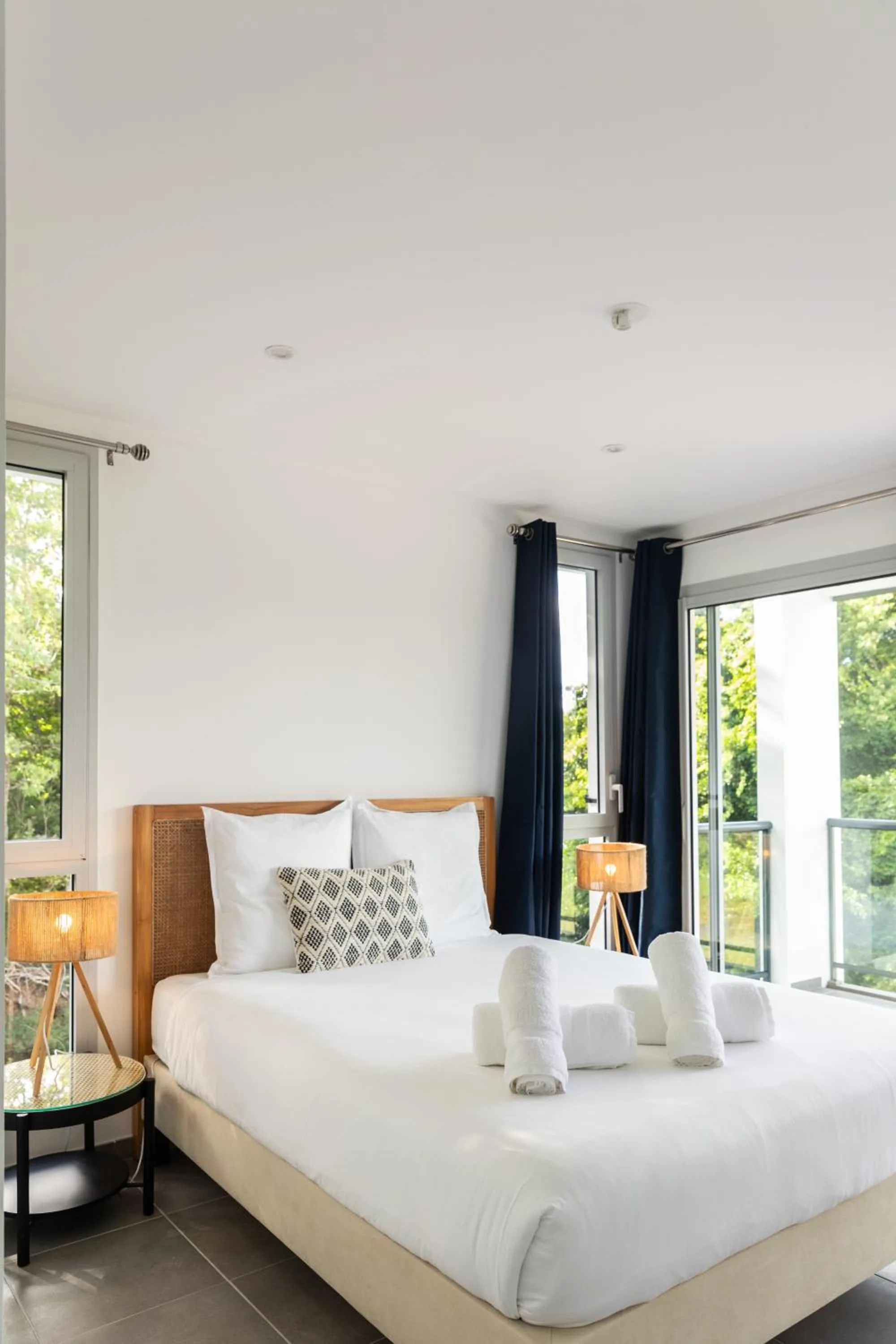 Bed in Le Domaine de l'Anse Mitan