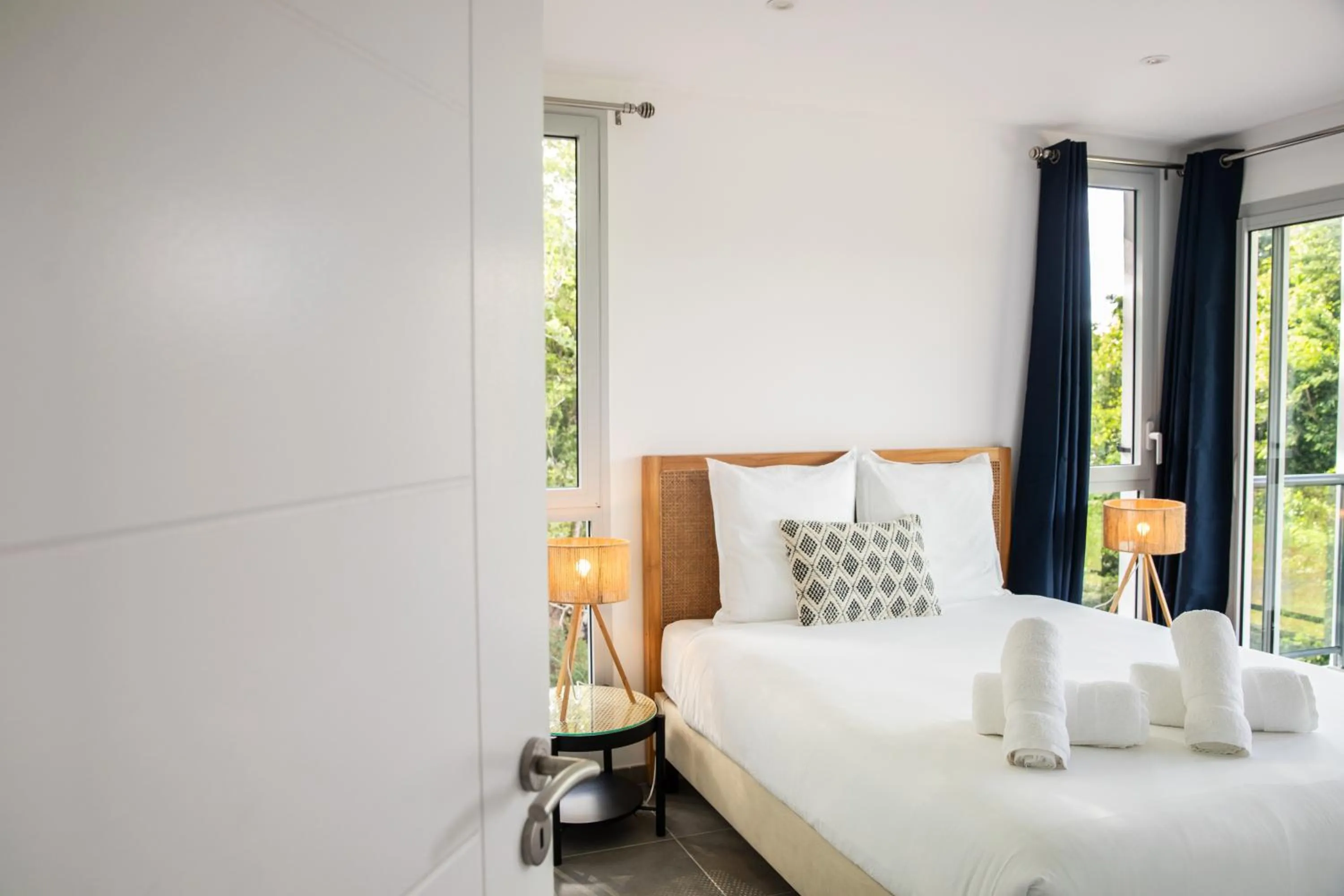 Bed in Le Domaine de l'Anse Mitan