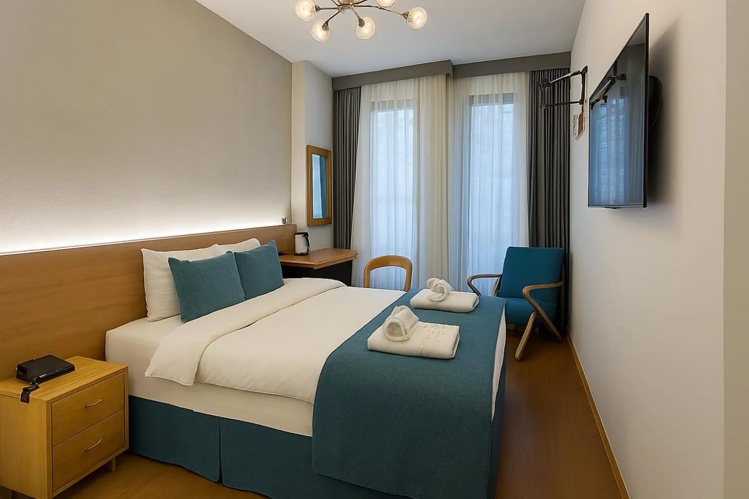 Bed in Aleksandr Pera Hotel