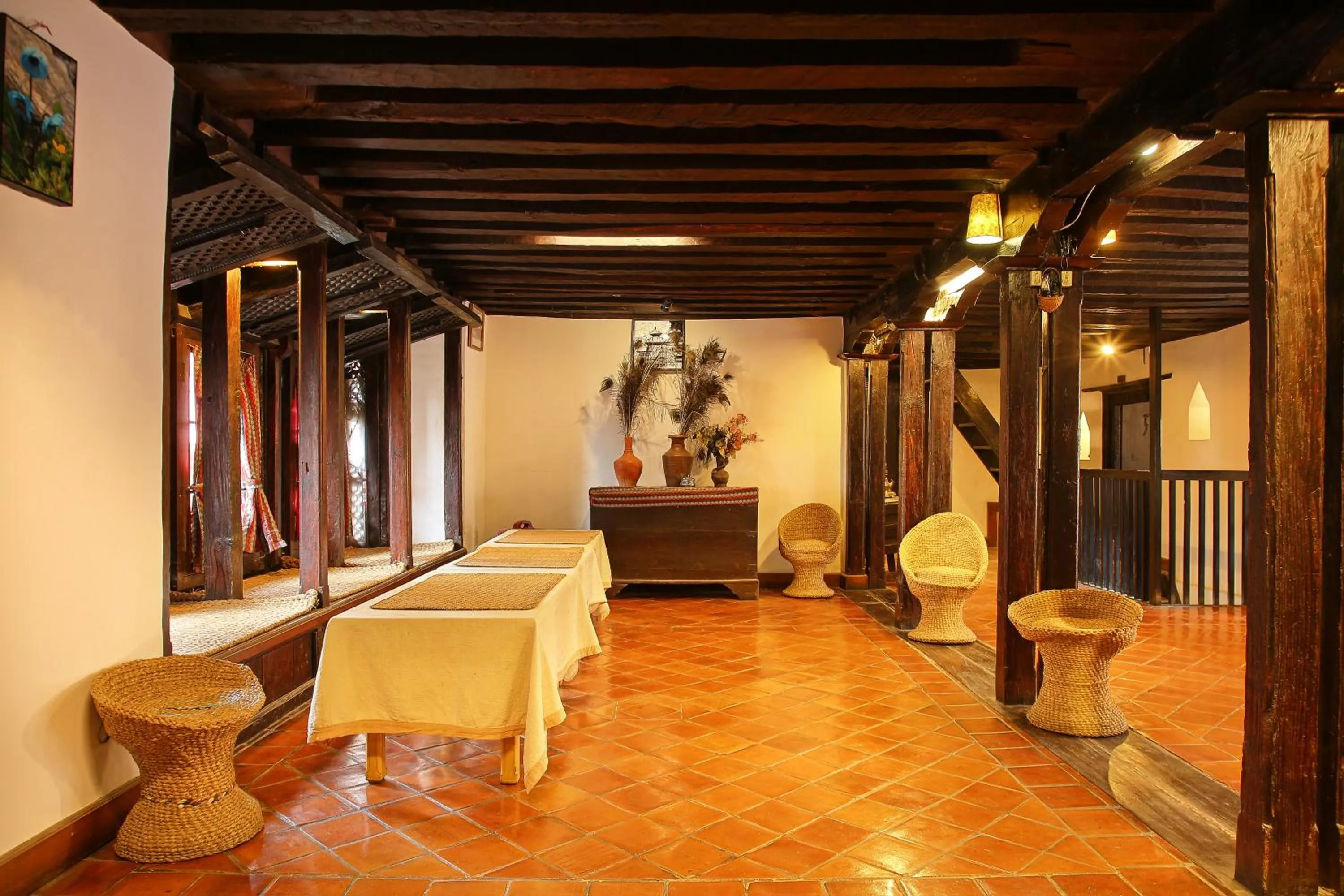 Breakfast in Newa Chen Historic House UNESCO