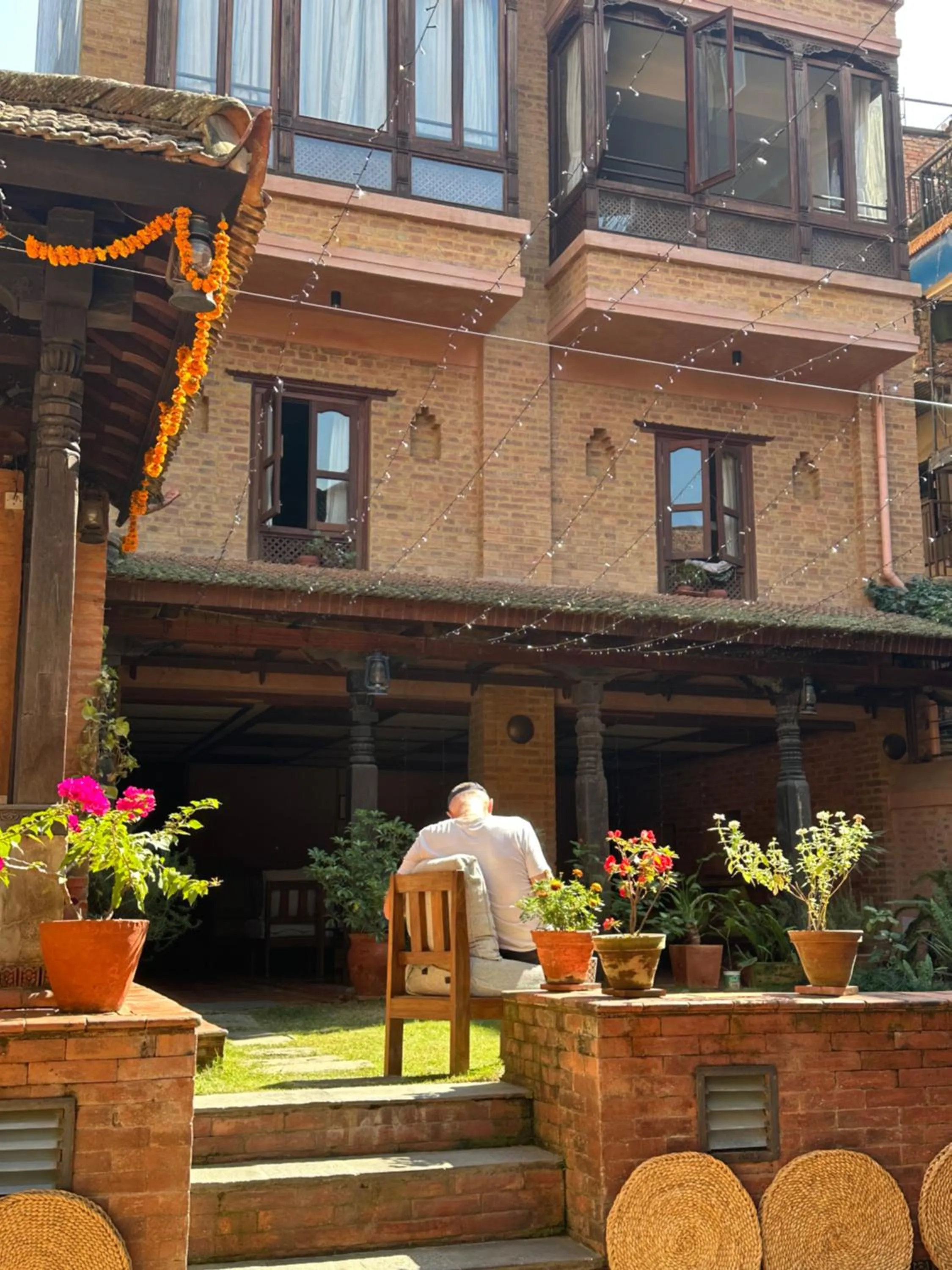 Patio in Newa Chen Historic House UNESCO
