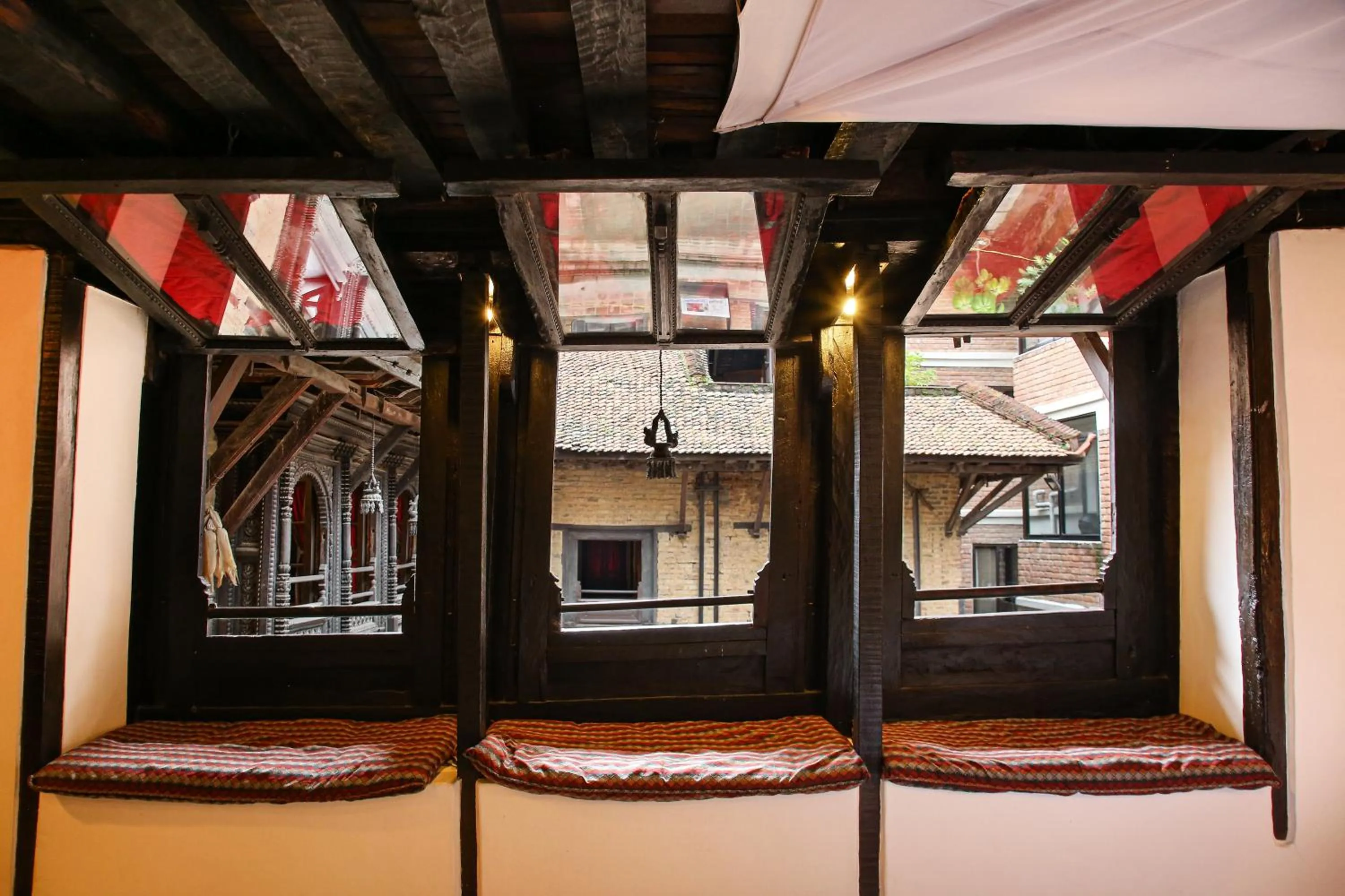 Facade/entrance in Newa Chen Historic House UNESCO