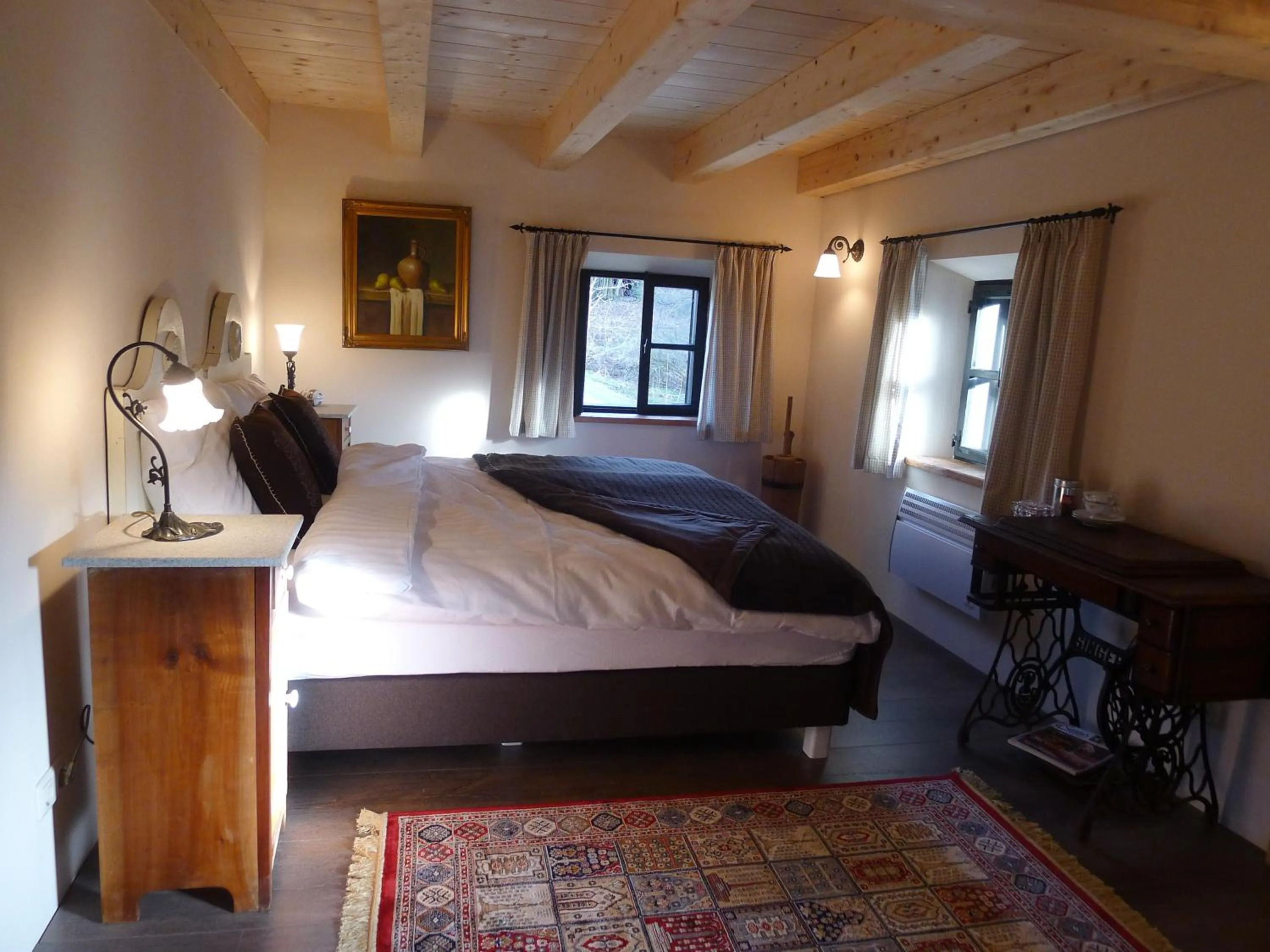 Bed in Heuholzmühle Privatzimmer