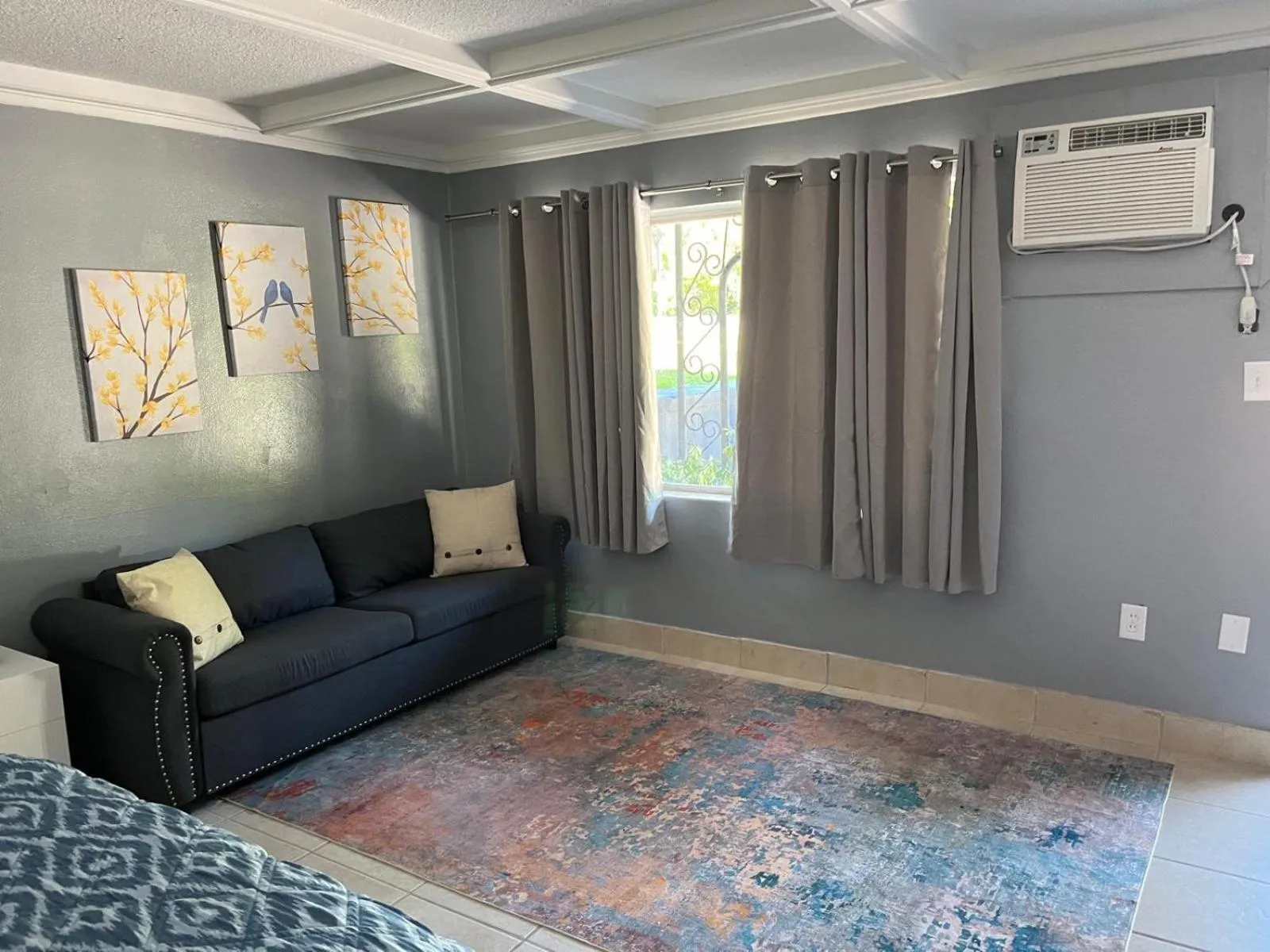 Seating area in BlueGem Motel