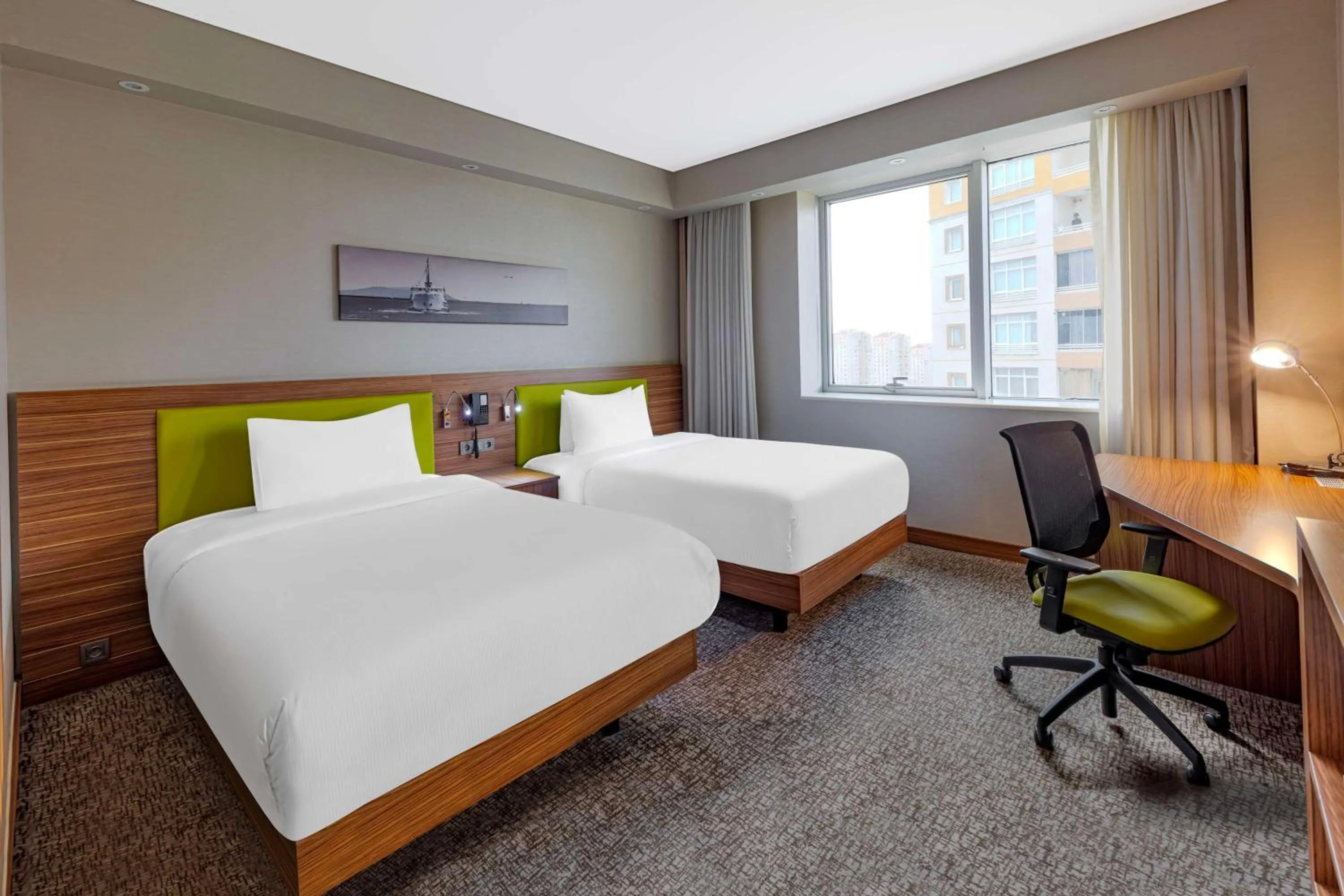 Bed in Hampton by Hilton Istanbul Kayasehir