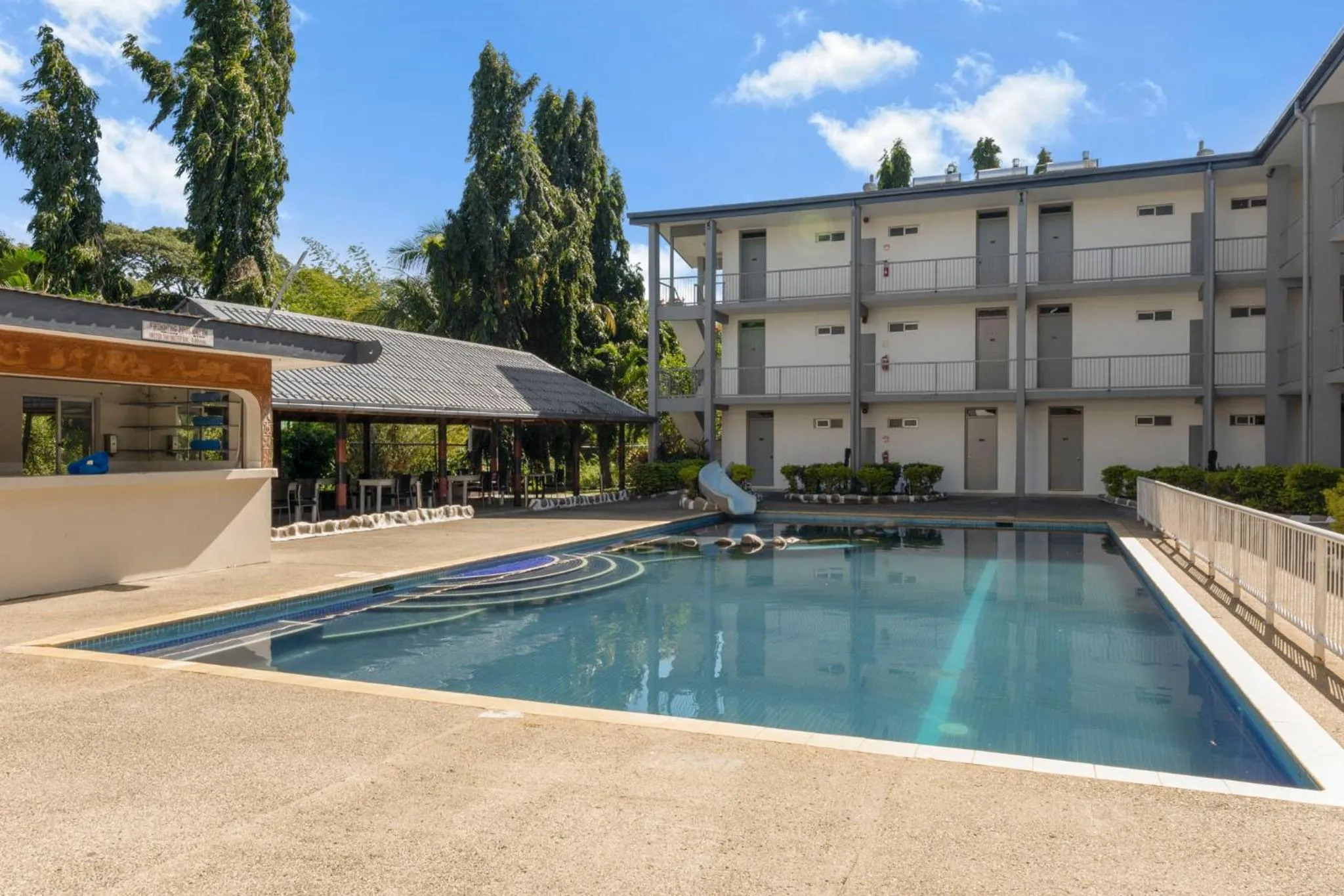 Pool view in Trans International Hotel