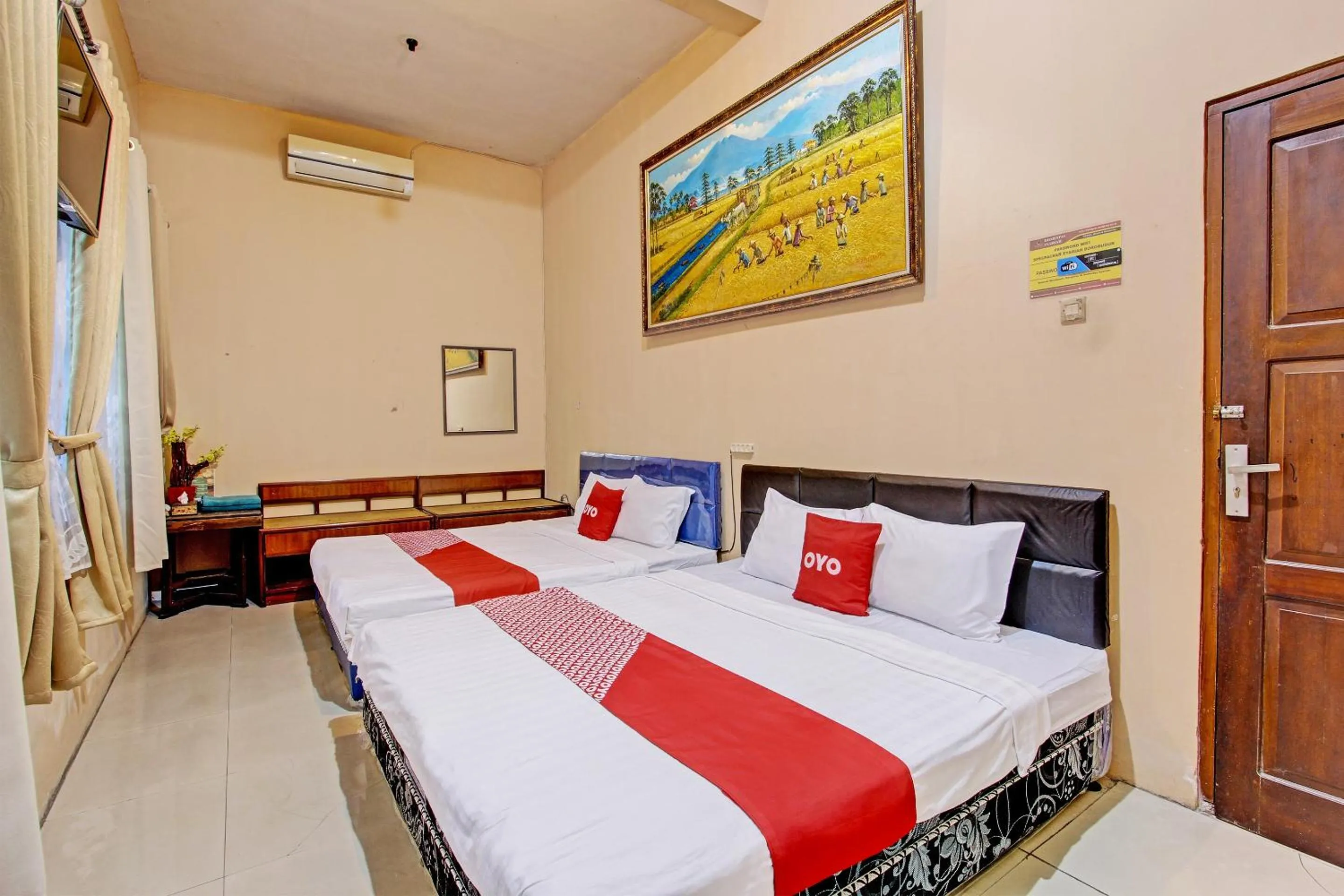 Bedroom in OYO 92851 Homestay Borobudur Specpacker Syariah