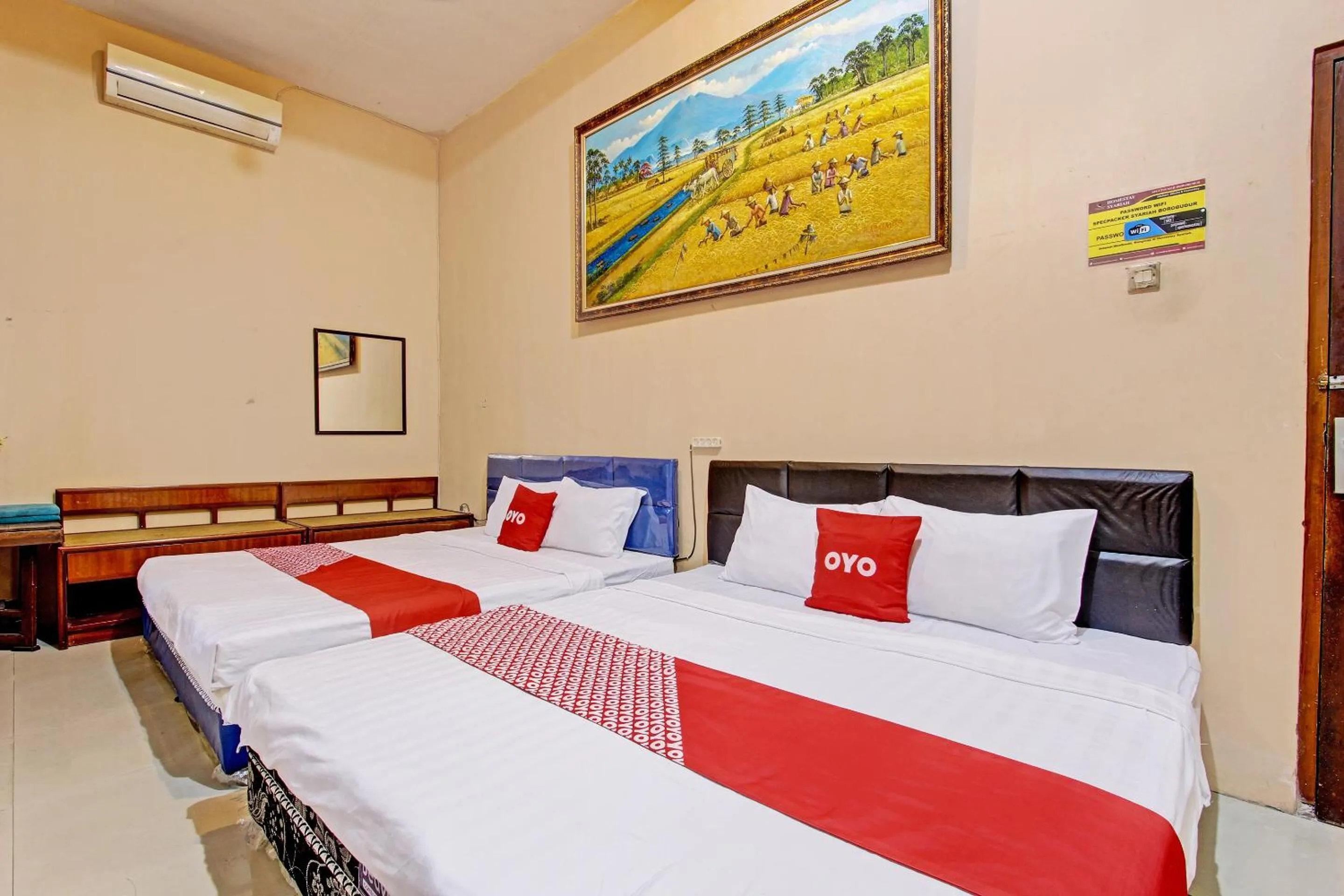 Bedroom in OYO 92851 Homestay Borobudur Specpacker Syariah