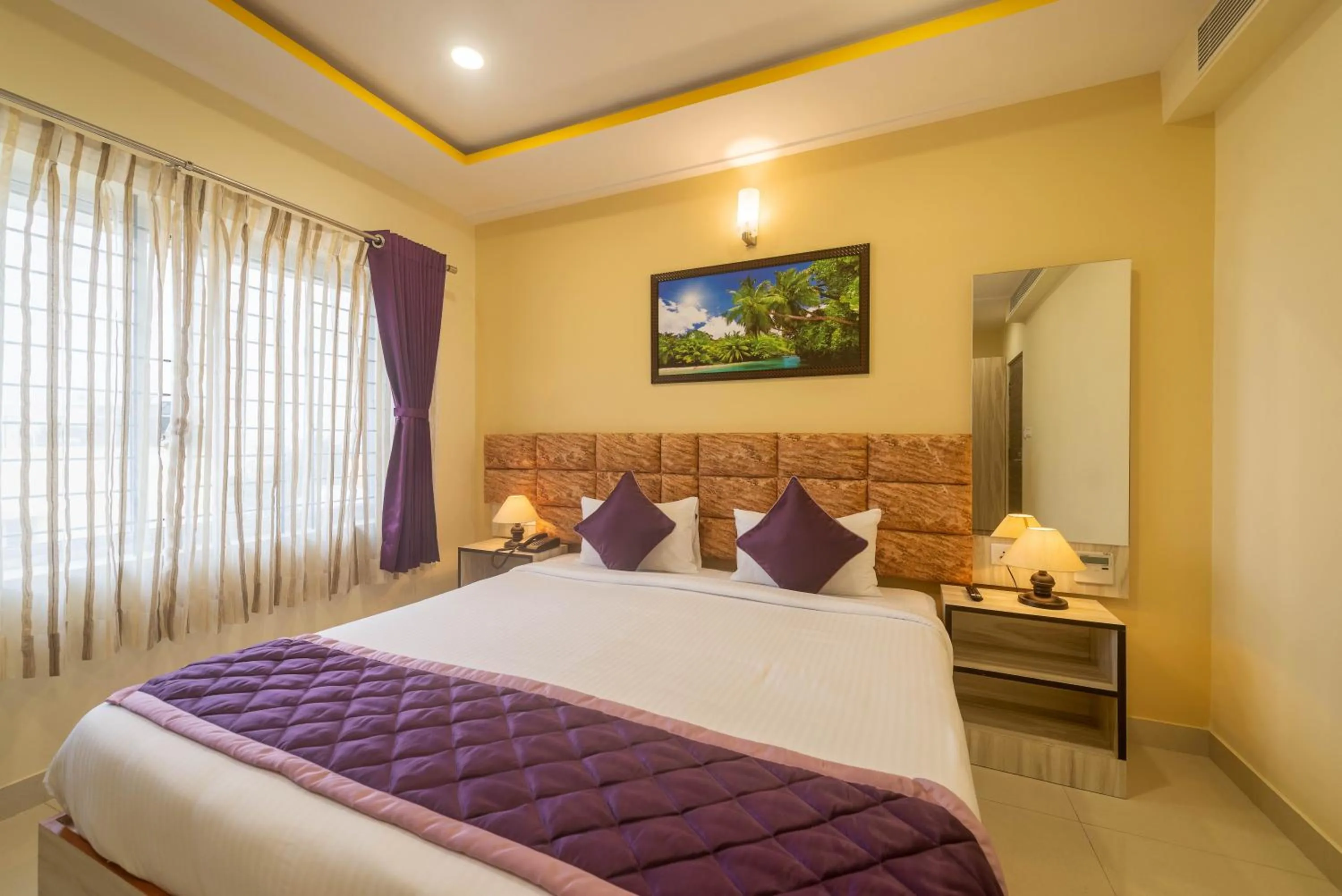 Bed in Zenith Hotels Hebbal Bangalore