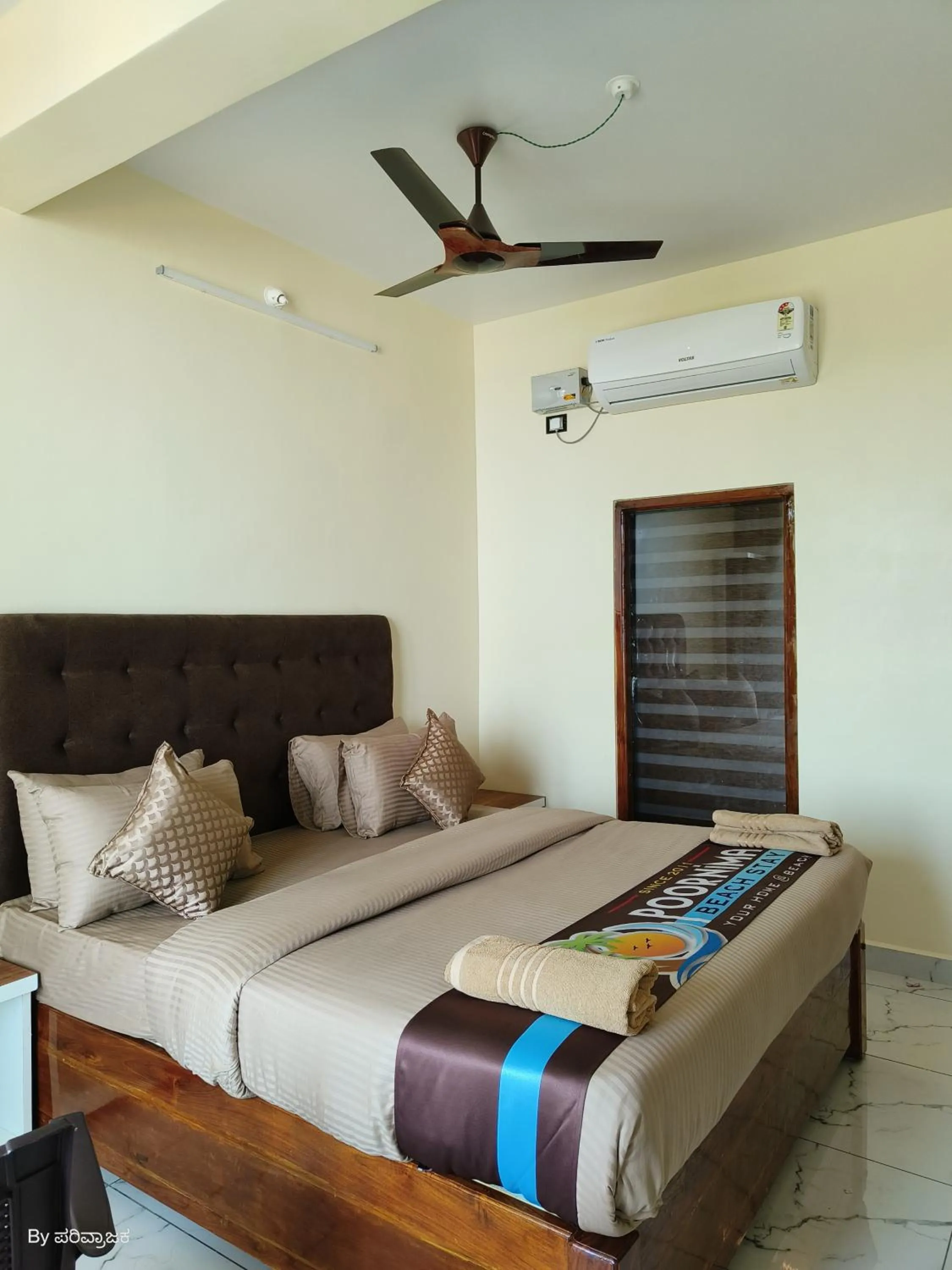 Bed in Poornima Beach Stay