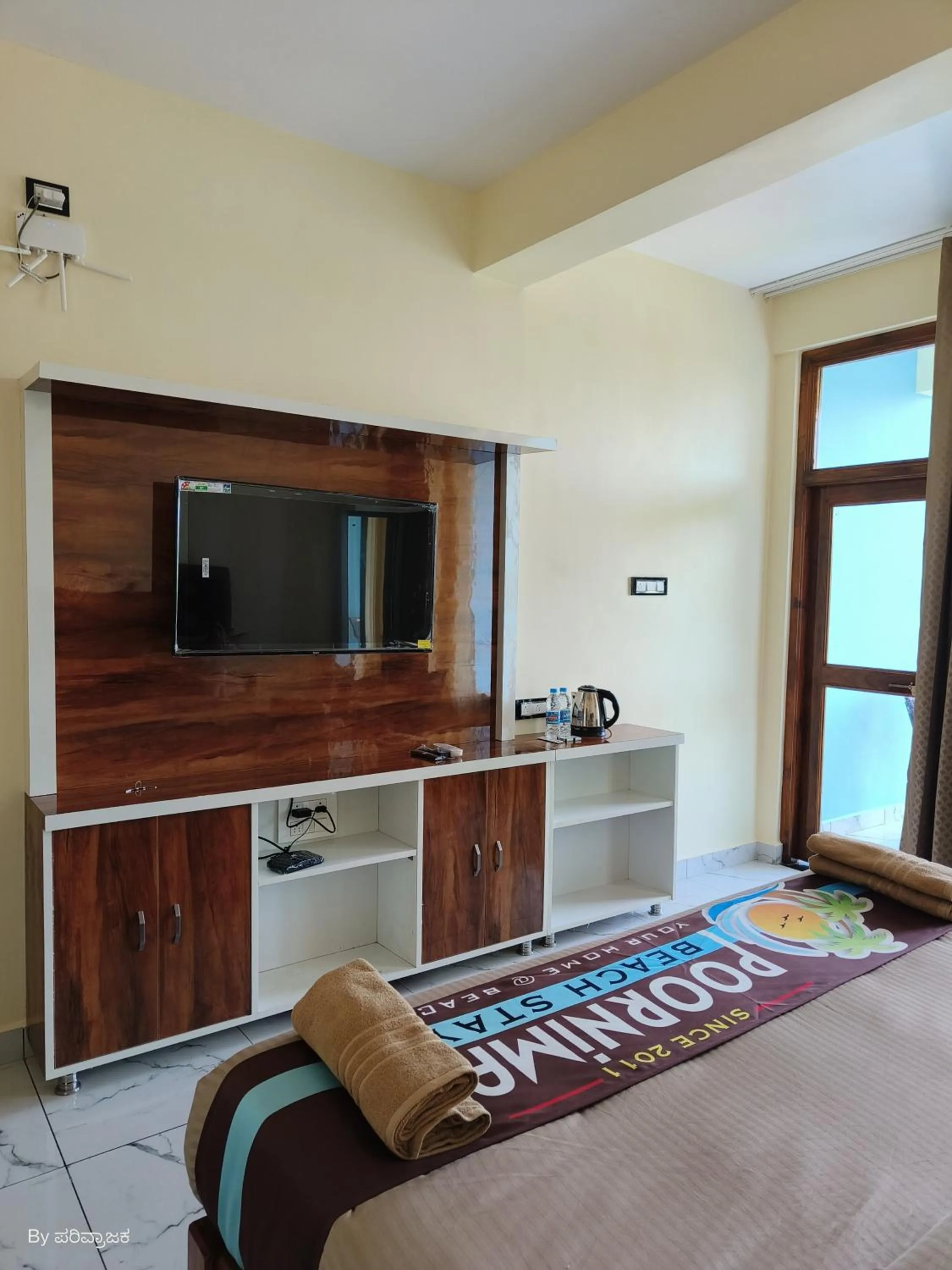 Bed in Poornima Beach Stay
