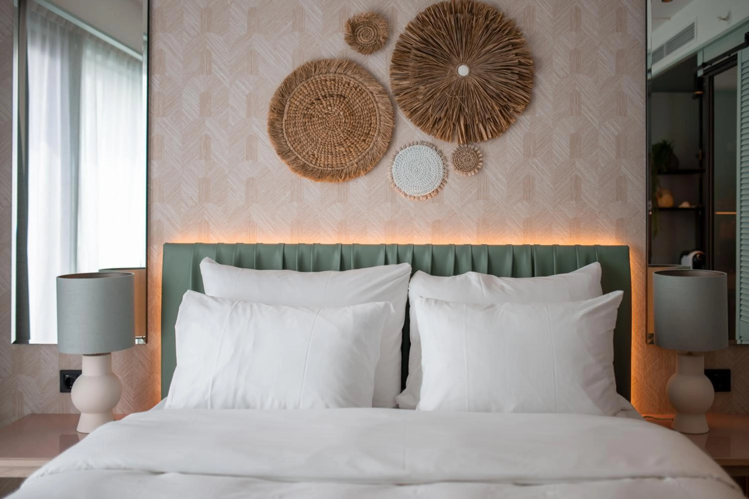 Bed in Hotel Riviera