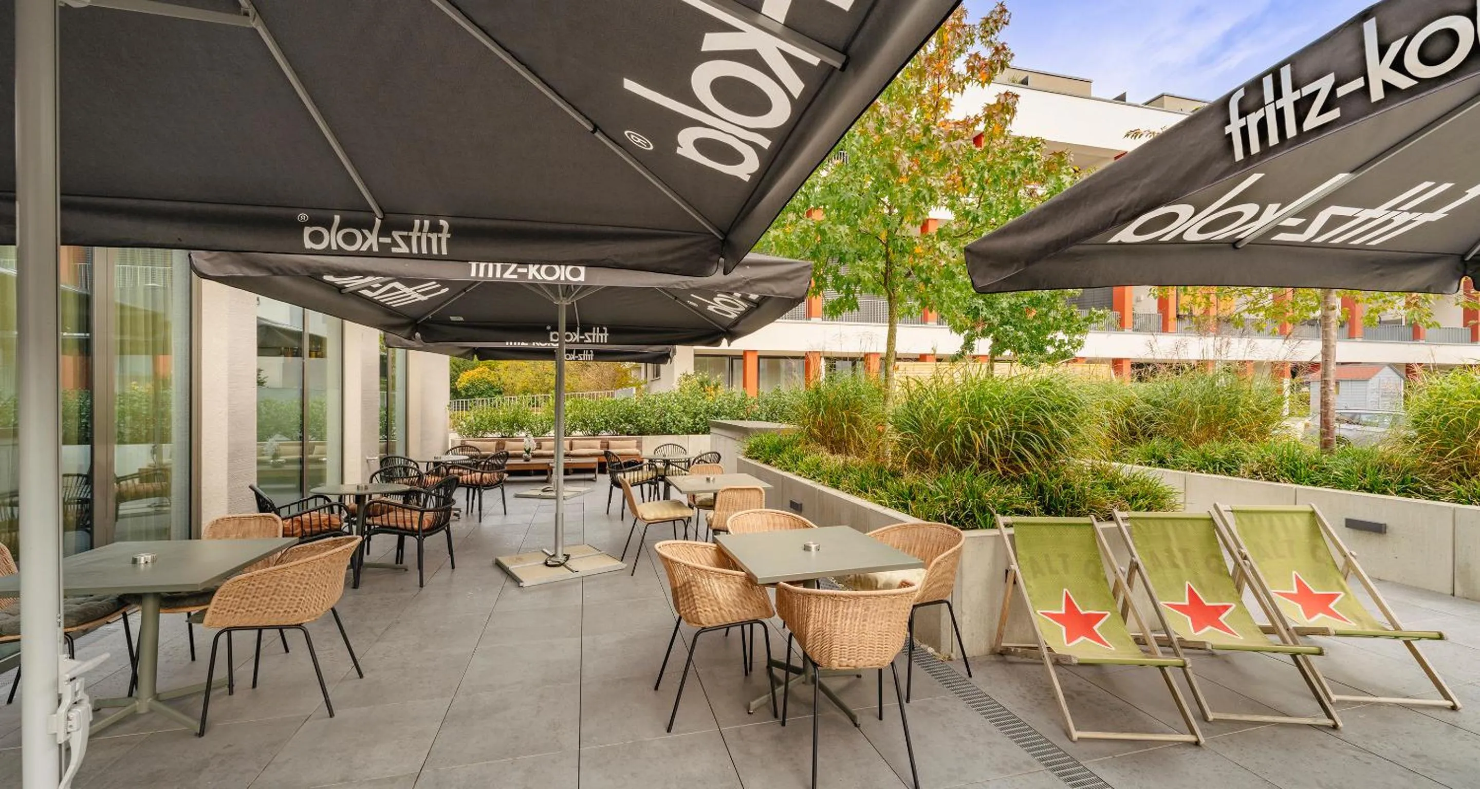 Balcony/Terrace in PLAZA INN Ulm