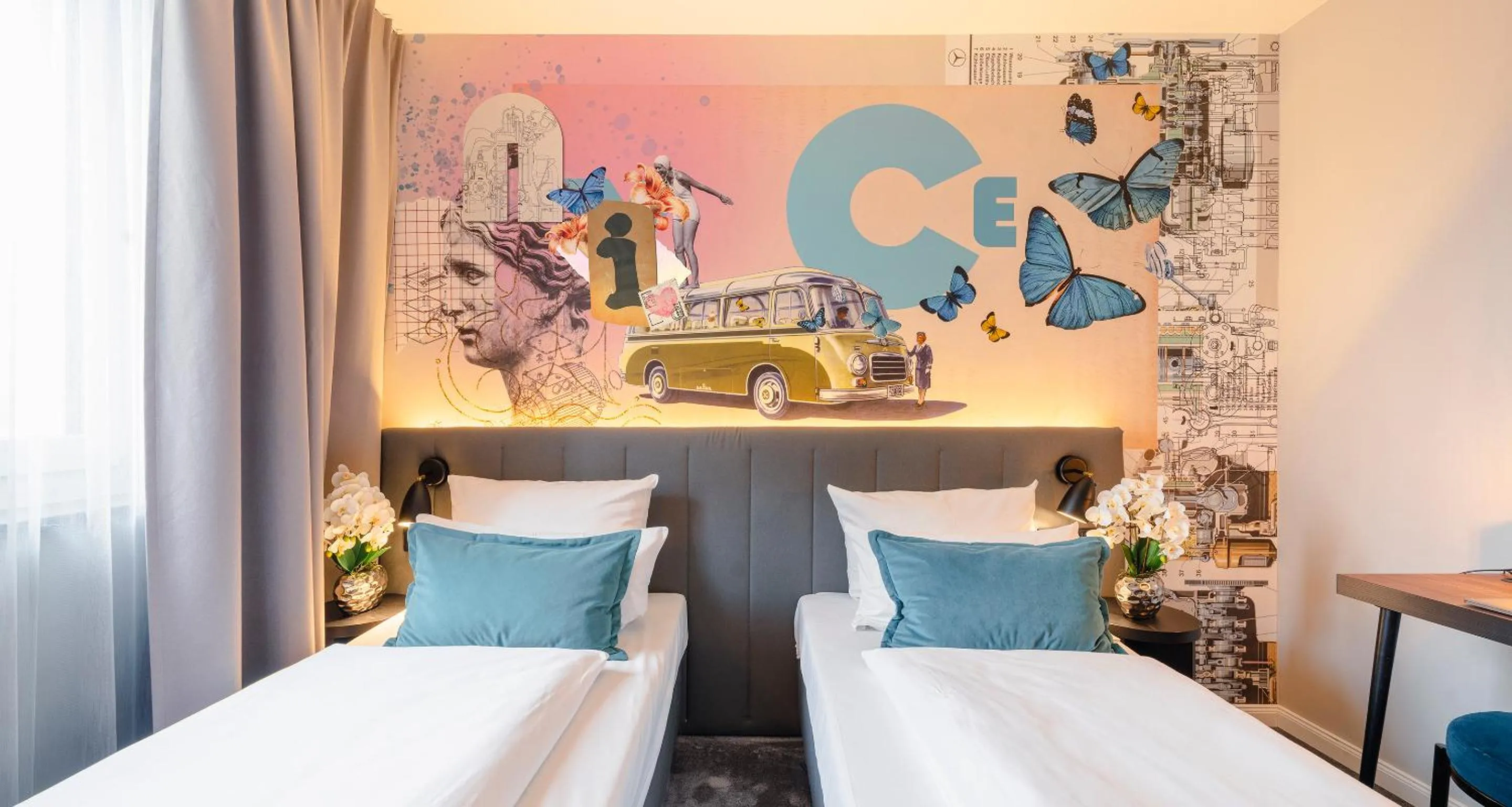 Bed in PLAZA INN Ulm