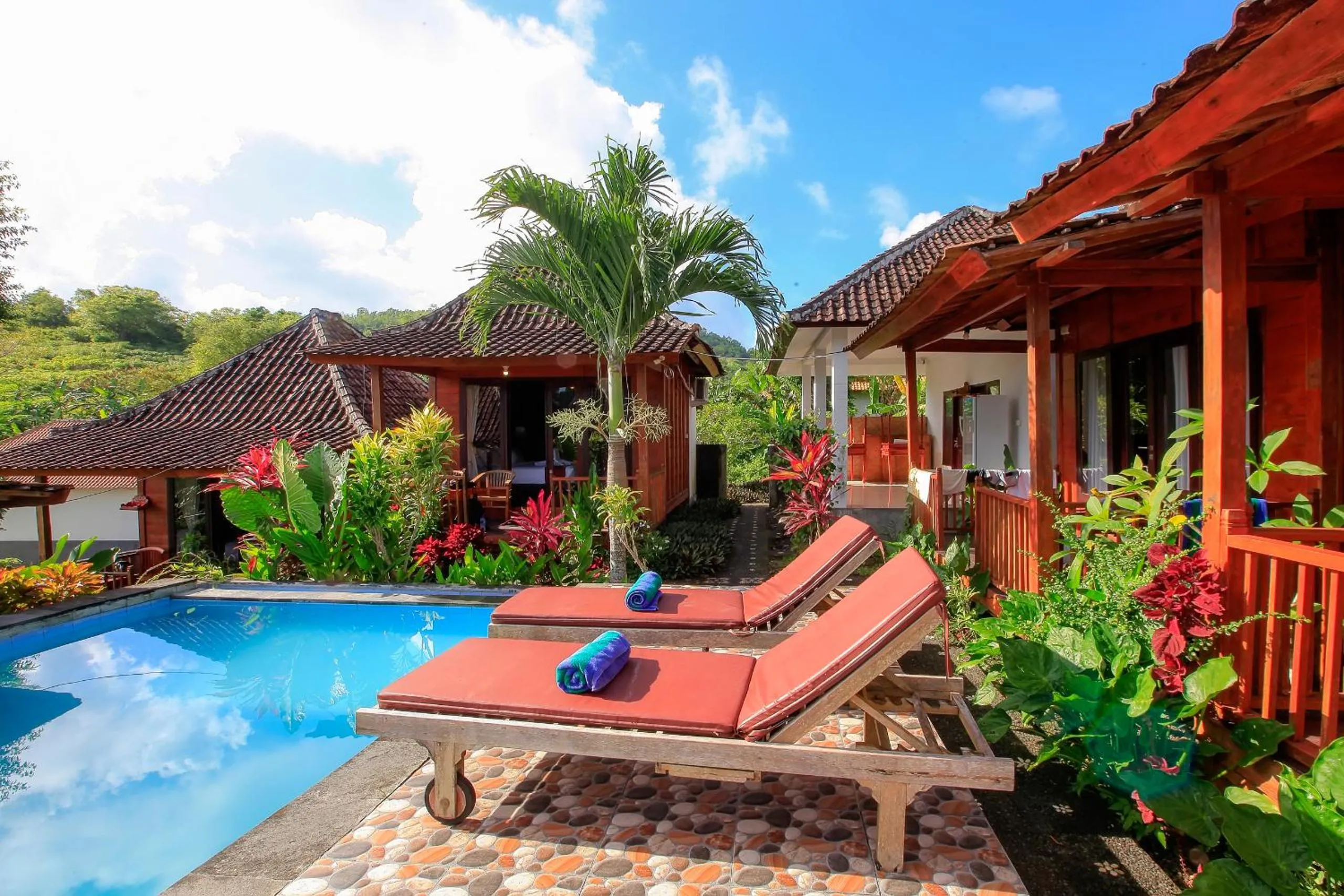 Pool view in THE DARA HILL