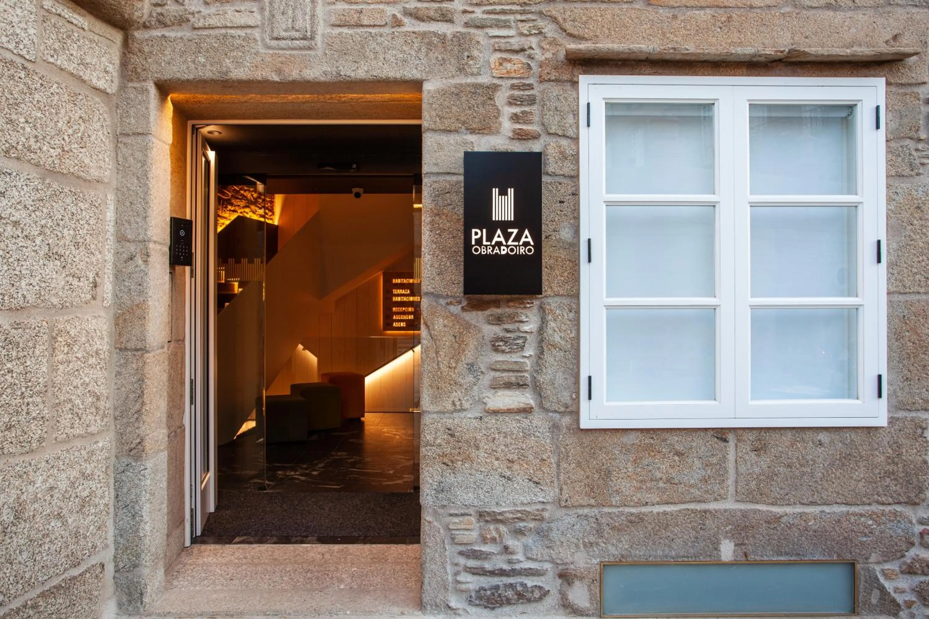Facade/entrance in Hotel Plaza Obradoiro by Bossh! Hotels