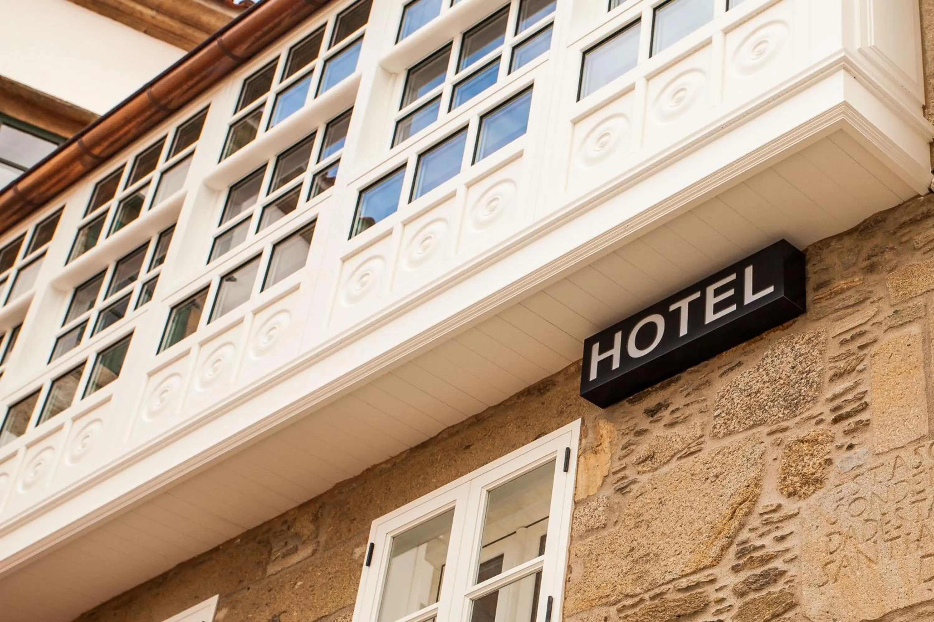 Facade/entrance in Hotel Plaza Obradoiro by Bossh! Hotels