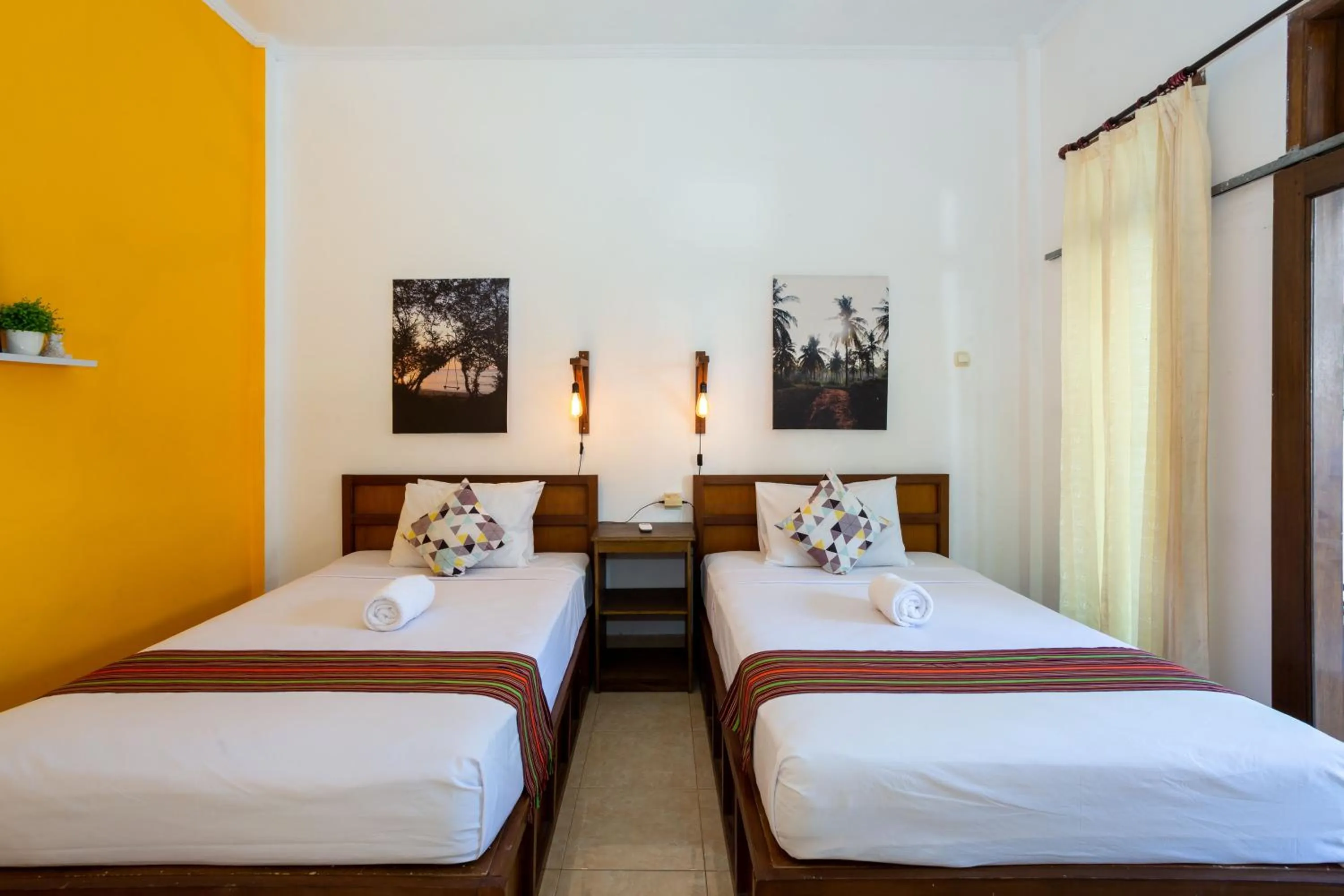 Bed in Kidi's Lodge Gilitrawangan