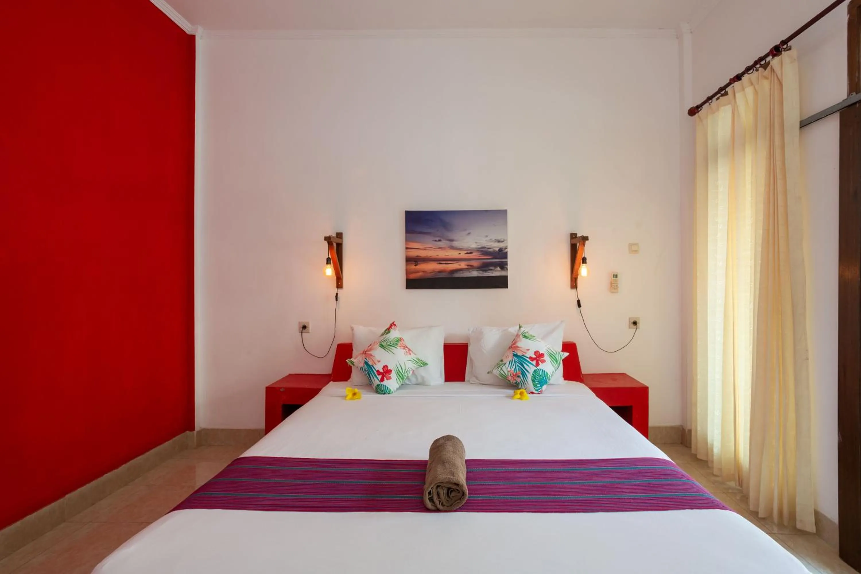 Bed in Kidi's Lodge Gilitrawangan