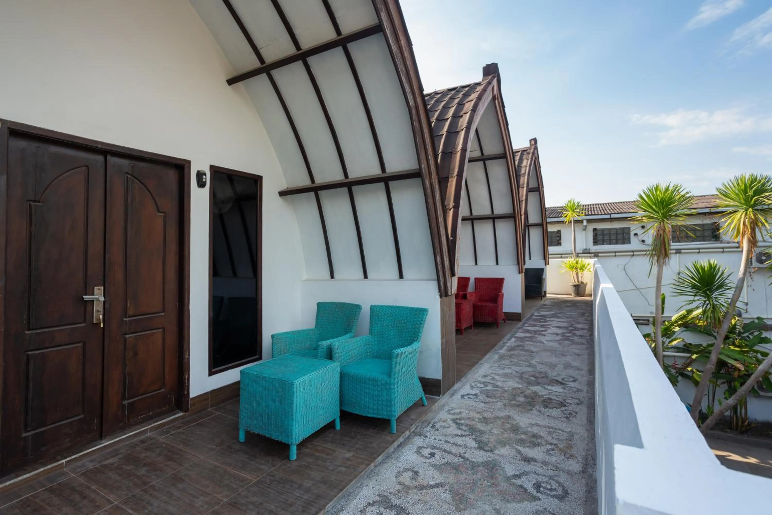 Balcony/Terrace in Kidi's Lodge Gilitrawangan