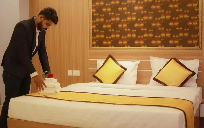 Bed in Hotel Emirates