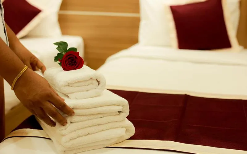 Bed in Hotel Emirates