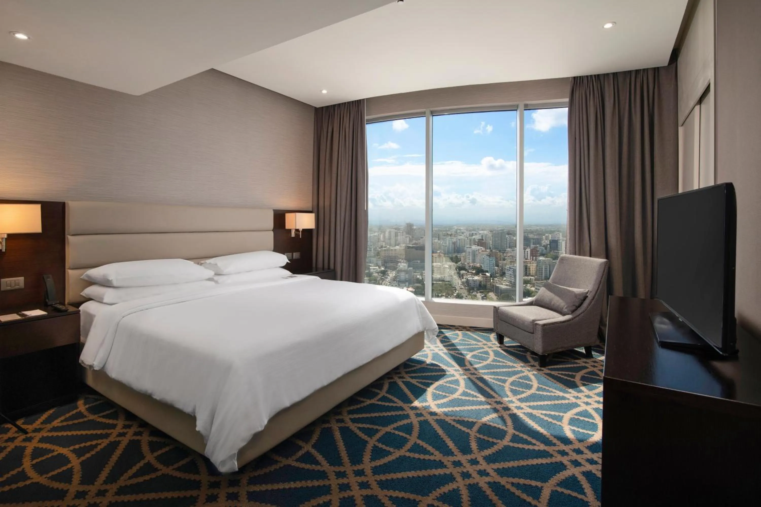 TV and multimedia, Bed in Embassy Suites by Hilton Santo Domingo