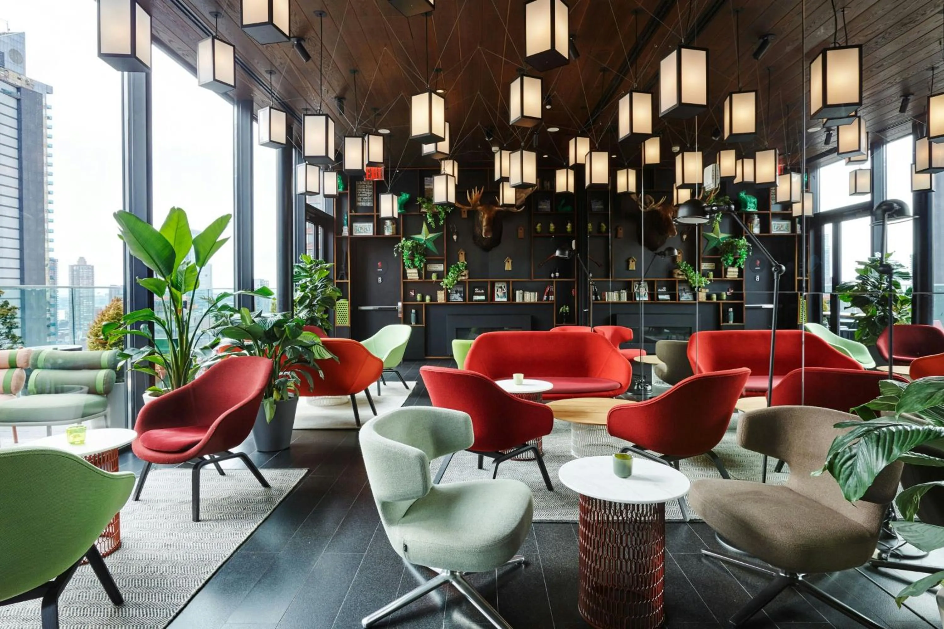 Lounge or bar in citizenM New York Times Square