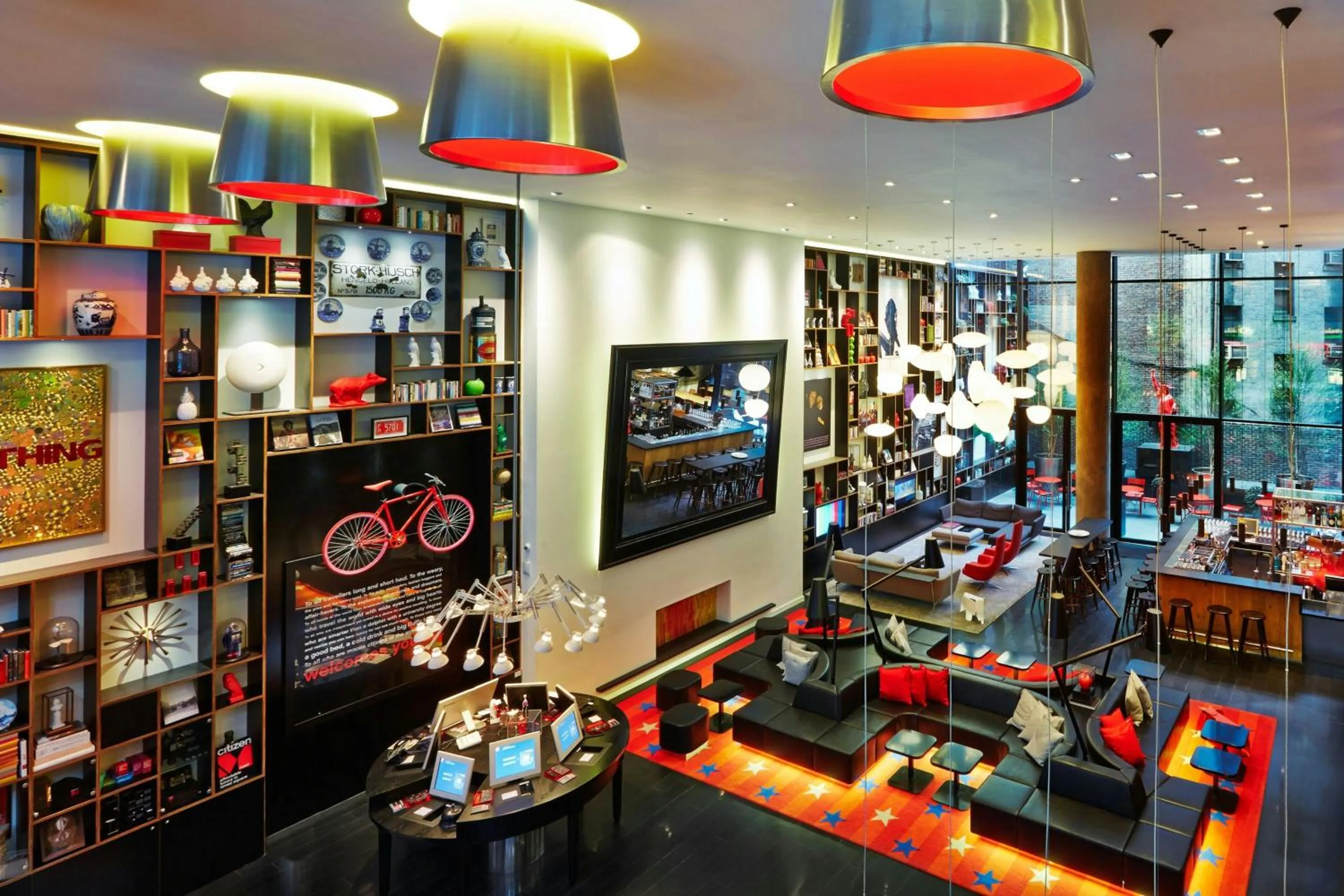 Lobby or reception in citizenM New York Times Square