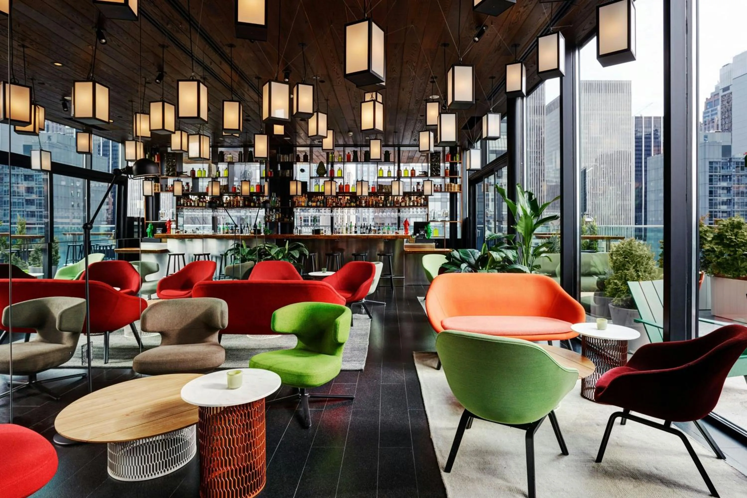 Lounge or bar in citizenM New York Times Square
