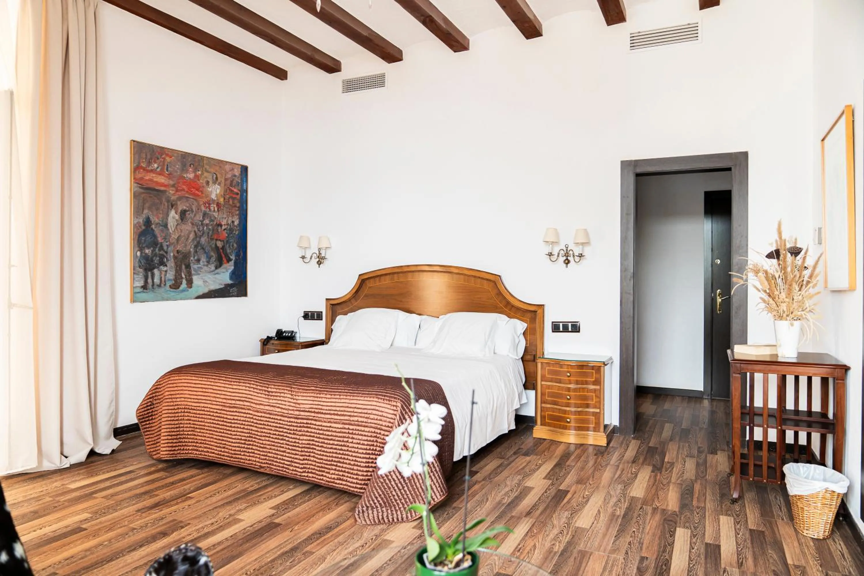 Decorative detail, Bed in Hotel Roger de Flor by Seleqtta