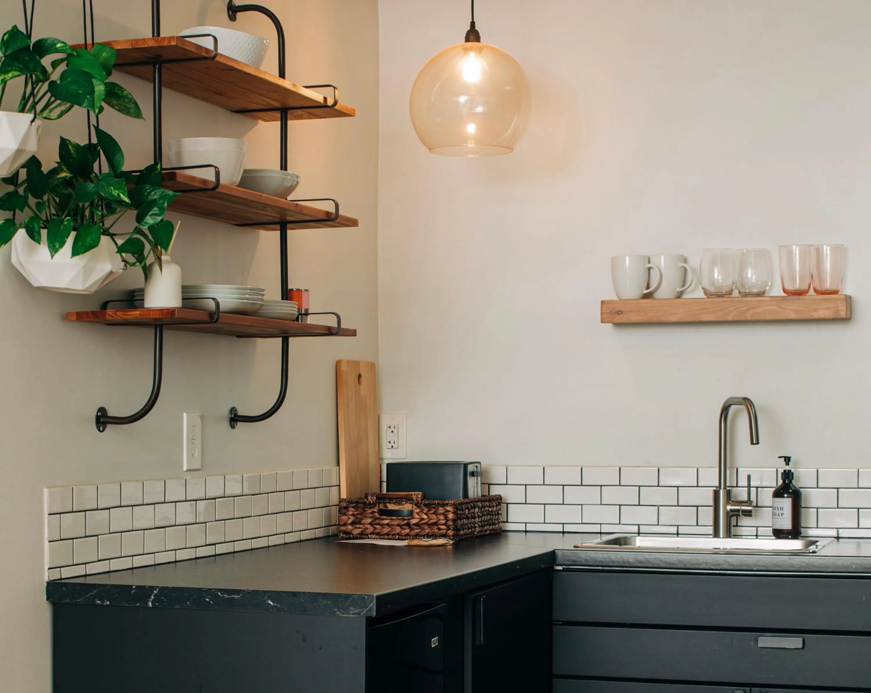 kitchen in Stellar Suites
