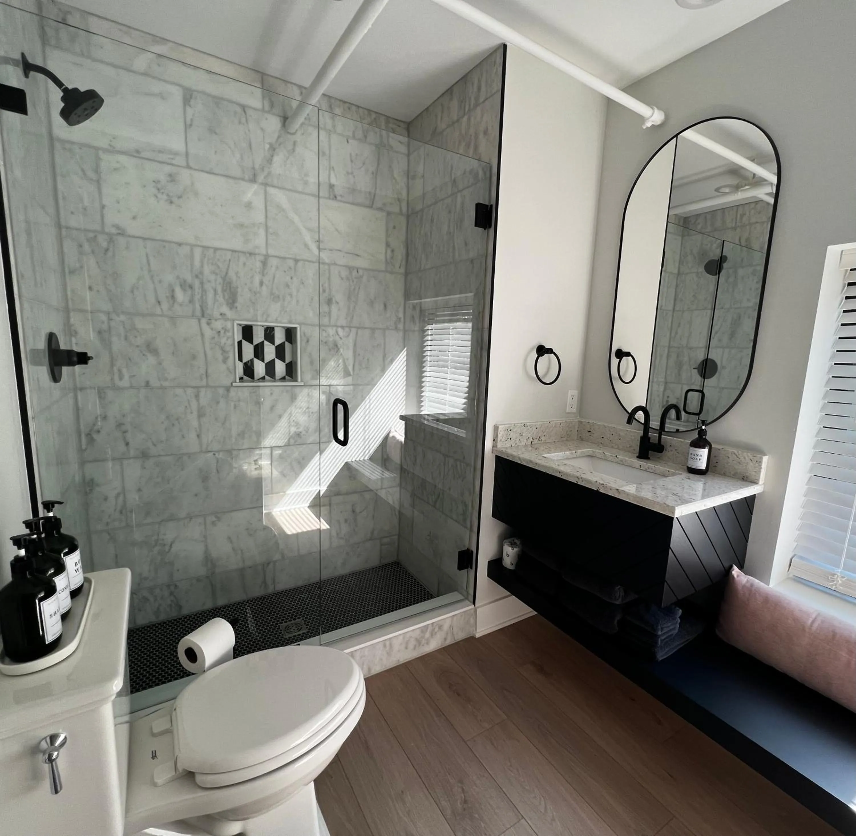 Shower in Stellar Suites