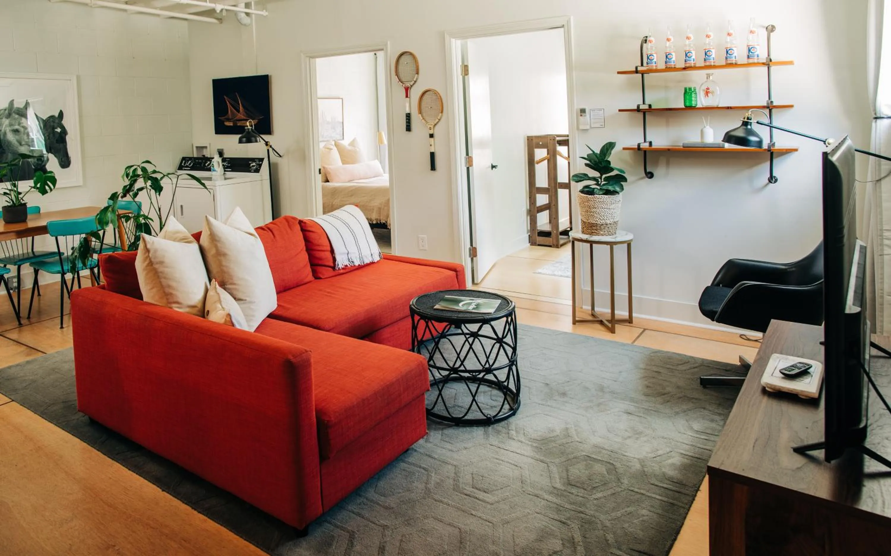 Living room in Stellar Suites